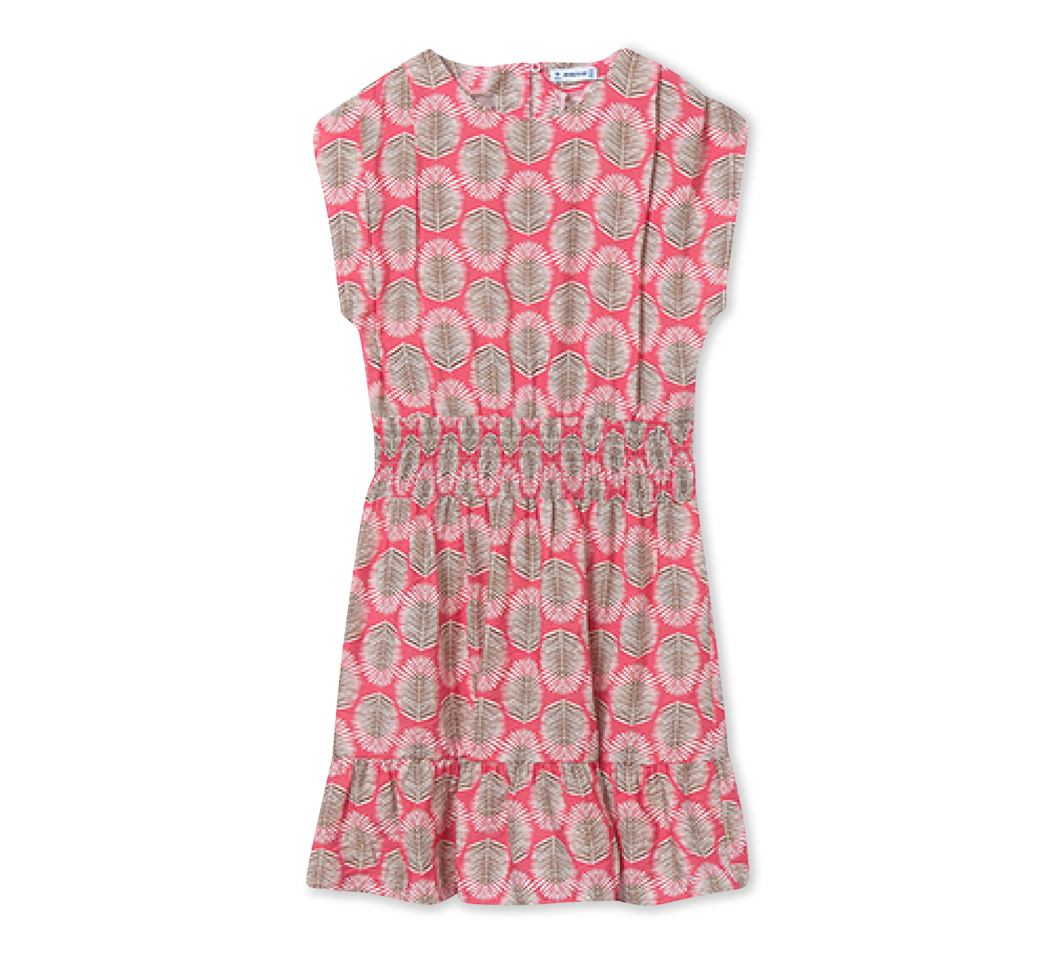 aussen Kleid Boho Blätter