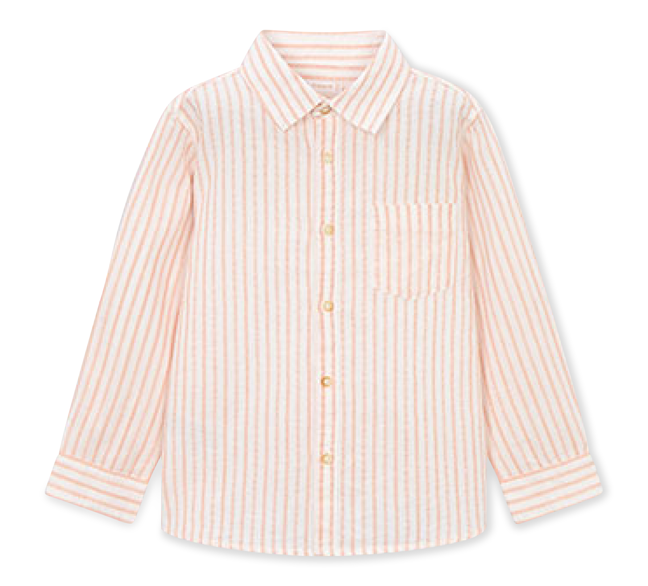 aussen Hemd Peach/white