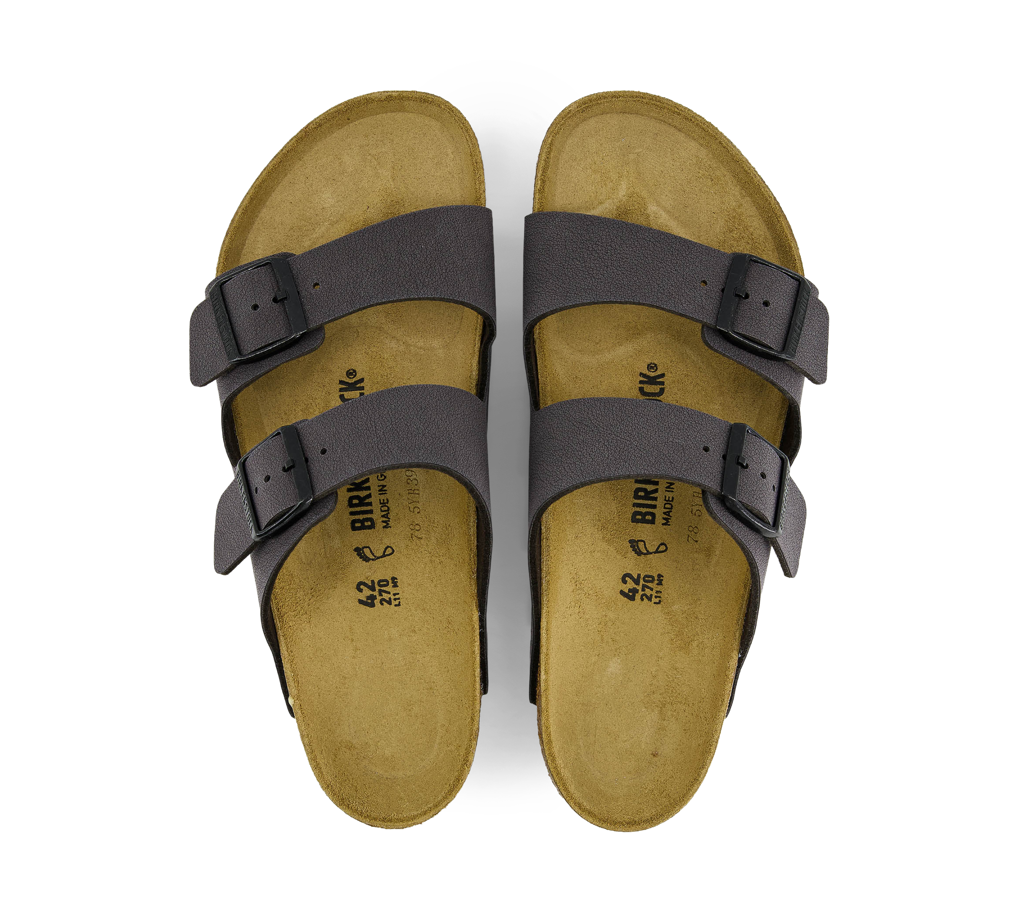 Arizona BFBC Velvet Gray/Black Buckles