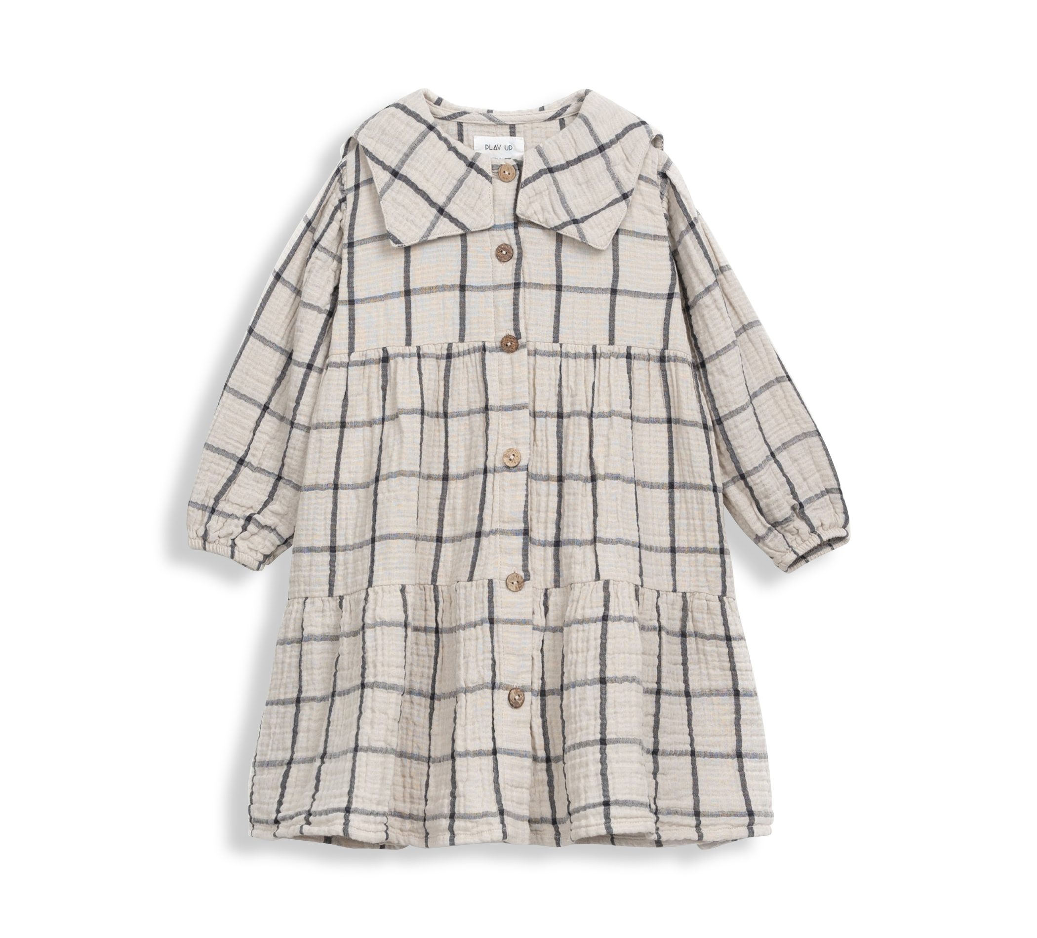 aussen Checked Woven Dress