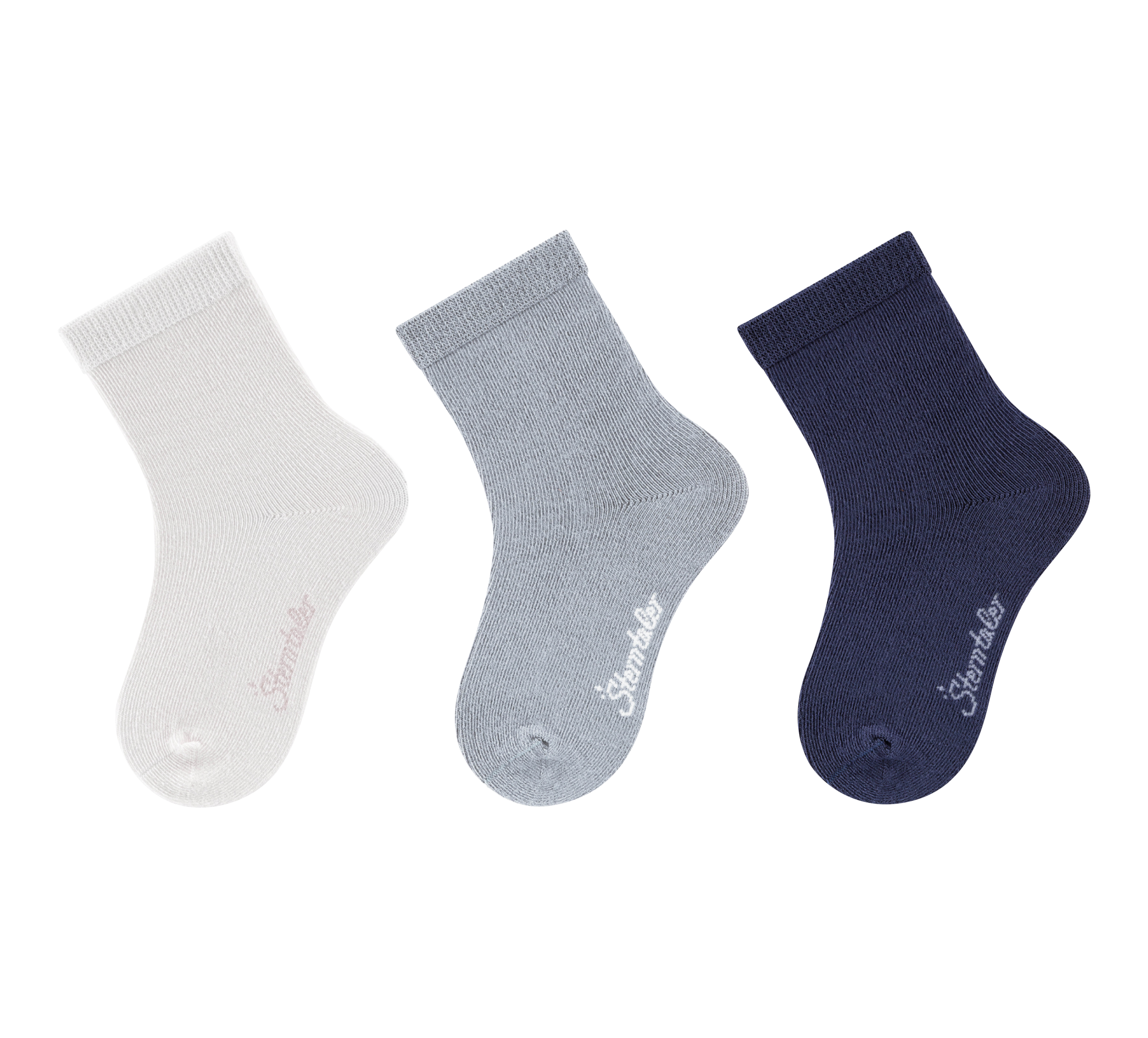 aussen Socken 3er Uni Bambus