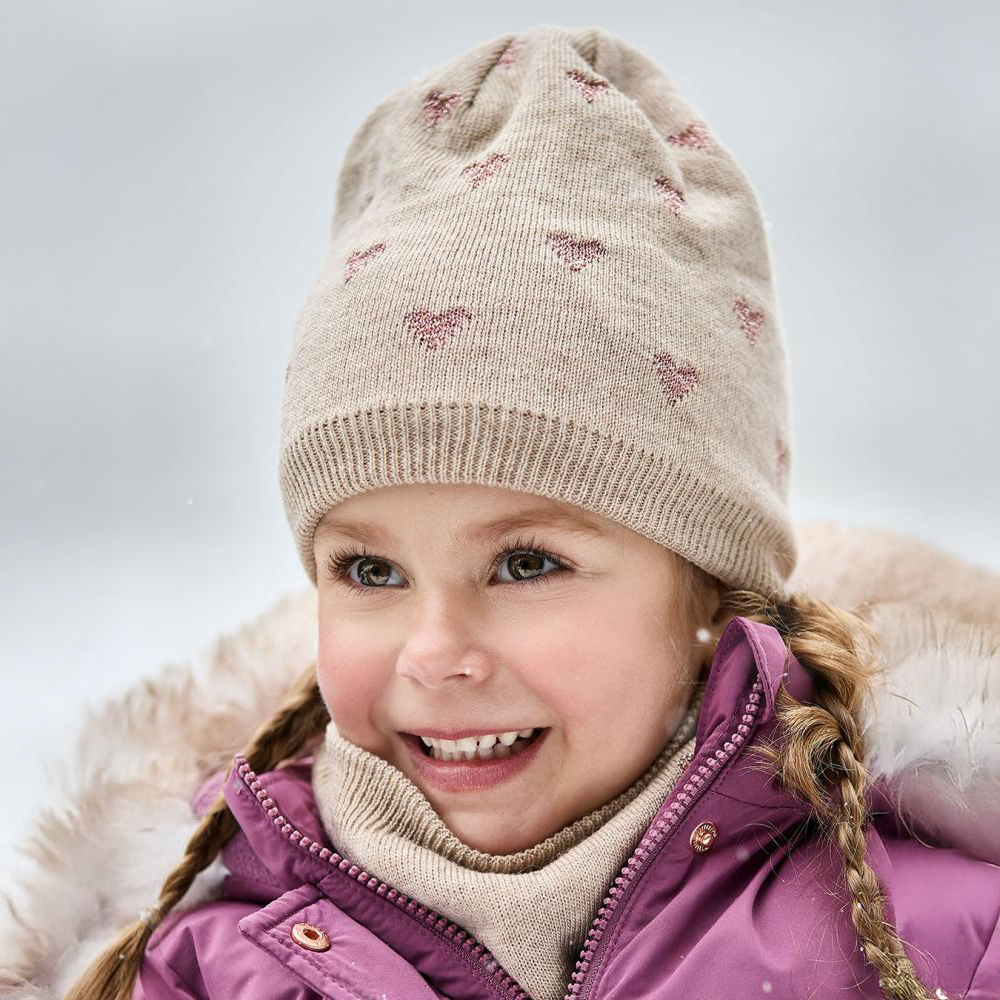 Girl-beanie Herzen