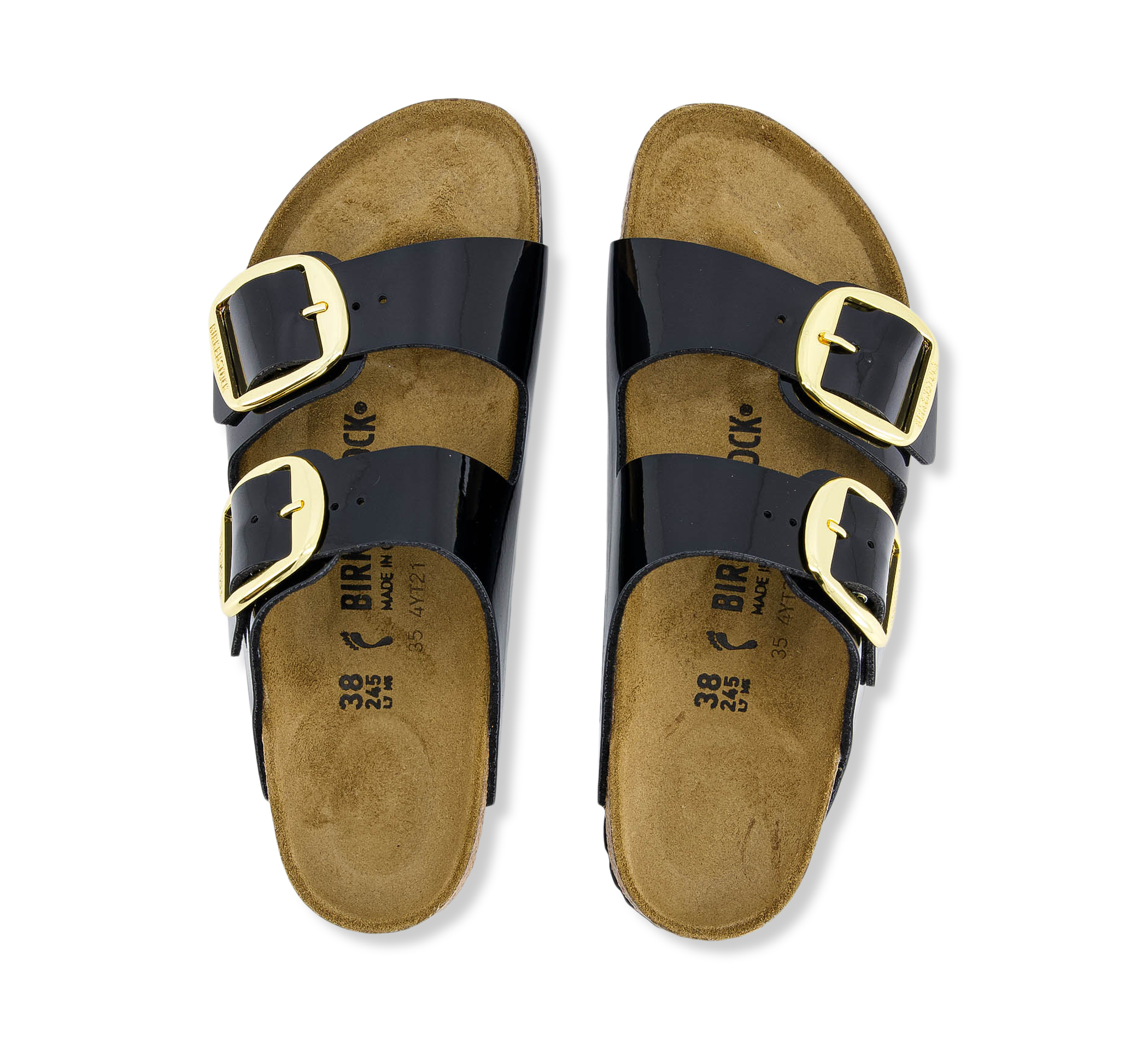 Arizona Big Buckle BF Patent Black Gold