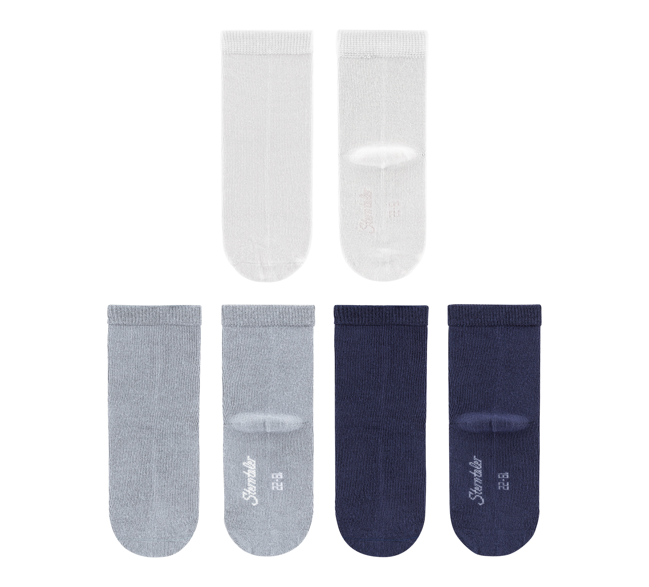paar Socken 3er Uni Bambus