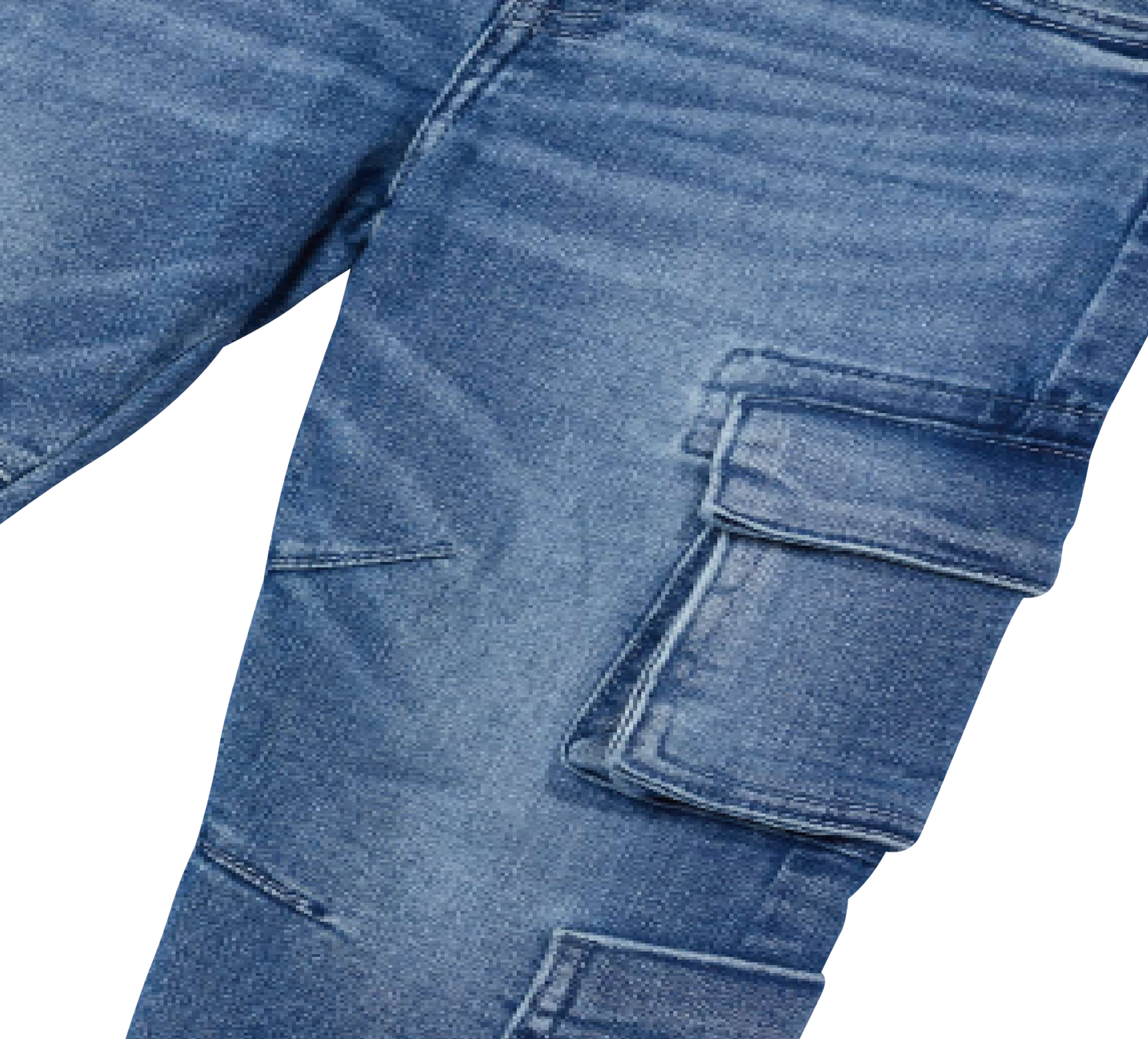 hinten Cargohose Denim