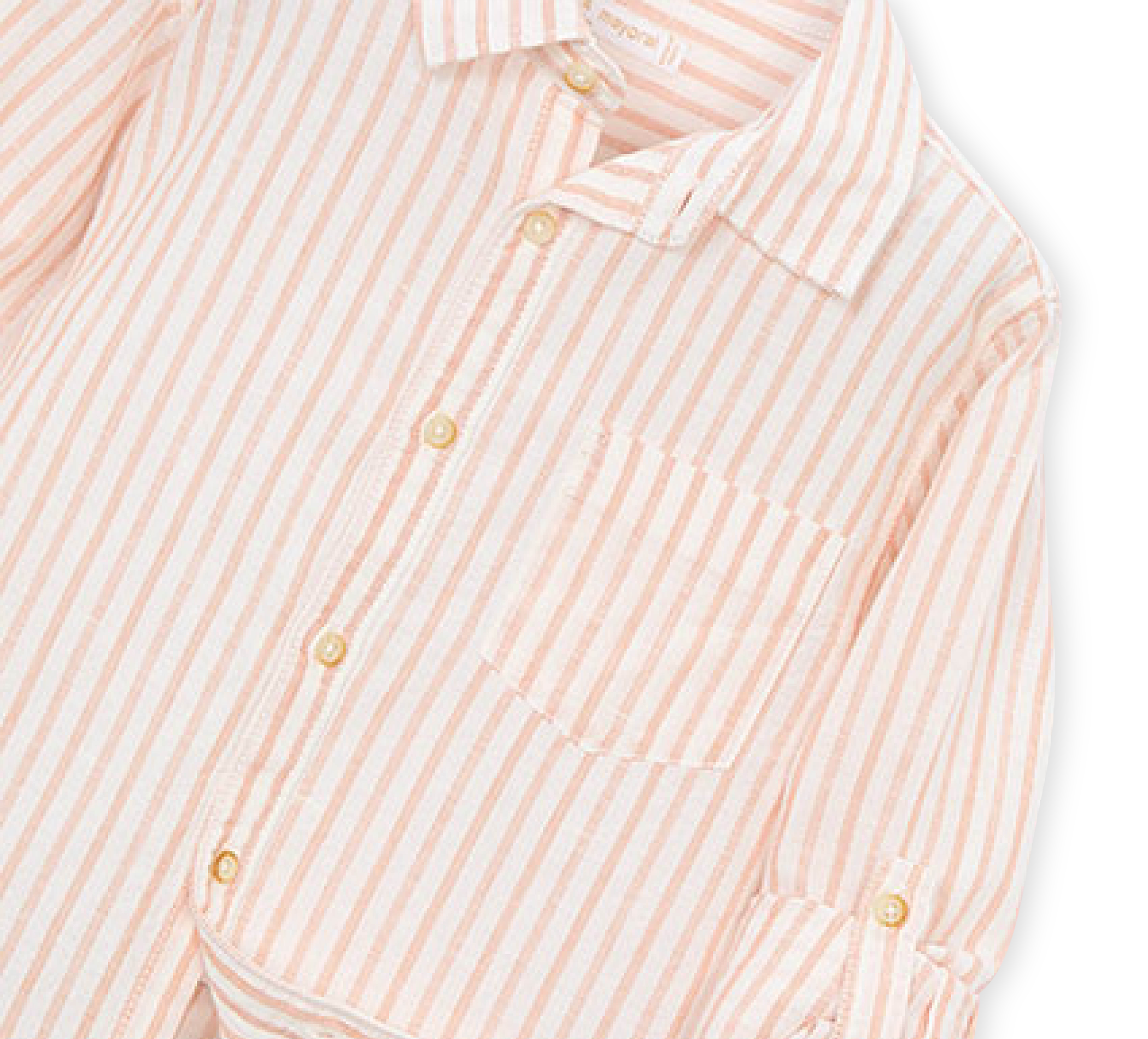 hinten Hemd Peach/white