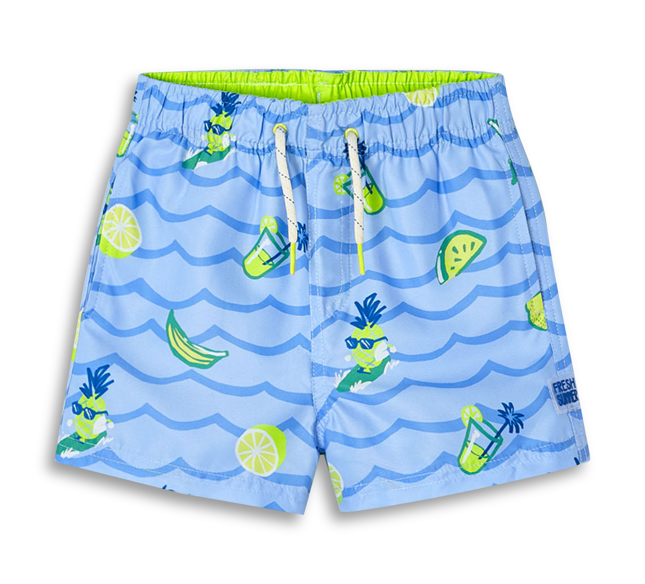 aussen Badehose Bermuda Bedruckt