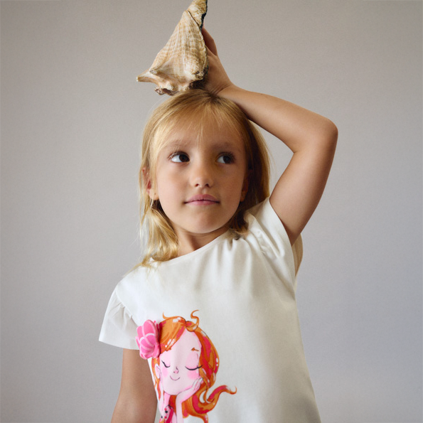 oben T-shirt Meerjungfrau
