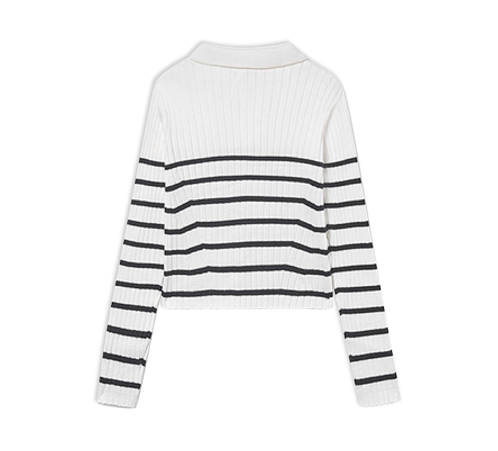 Langarm Polo T-shirt Tricot