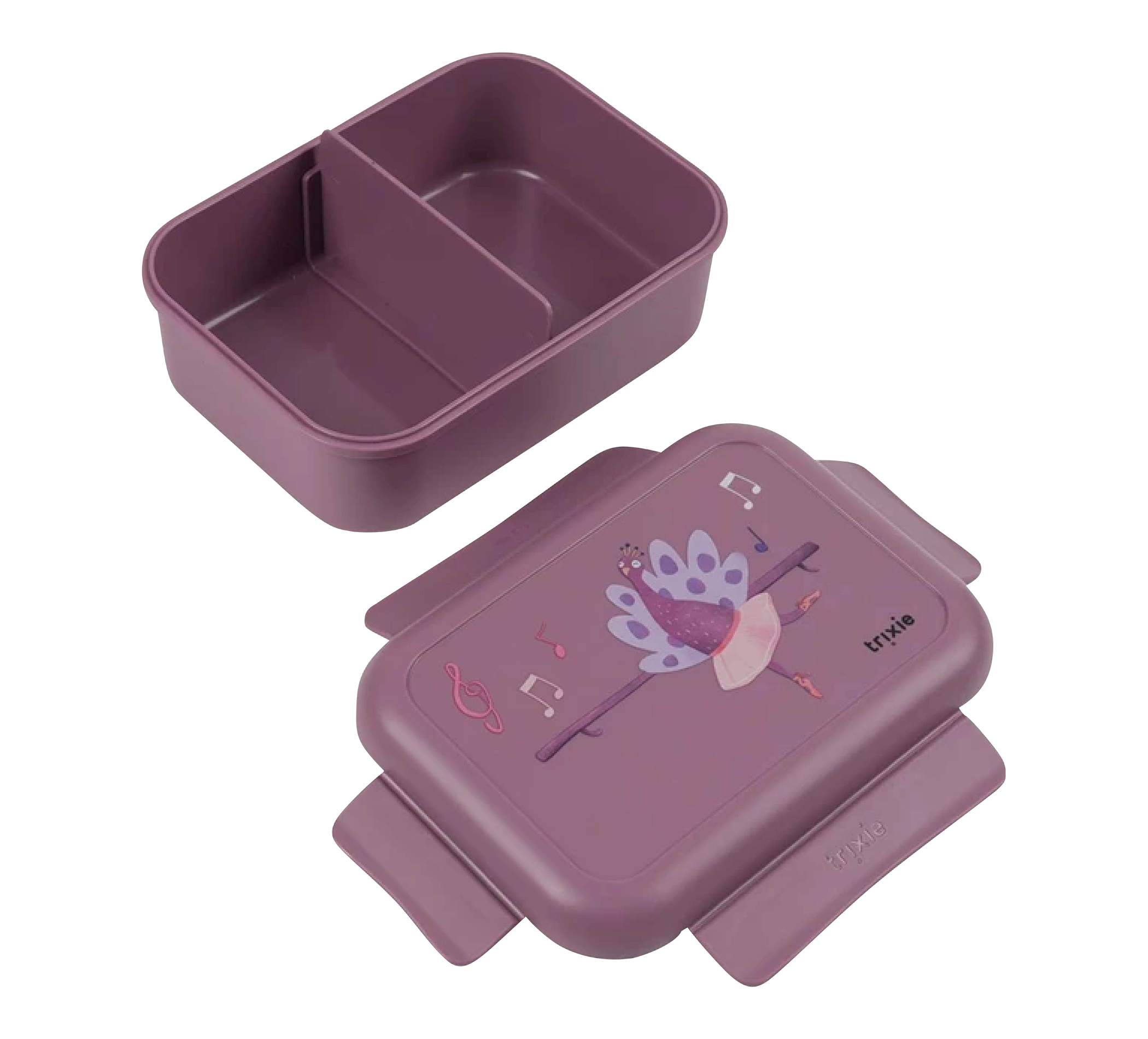 paar Lunchbox Klickverschluss Pfau