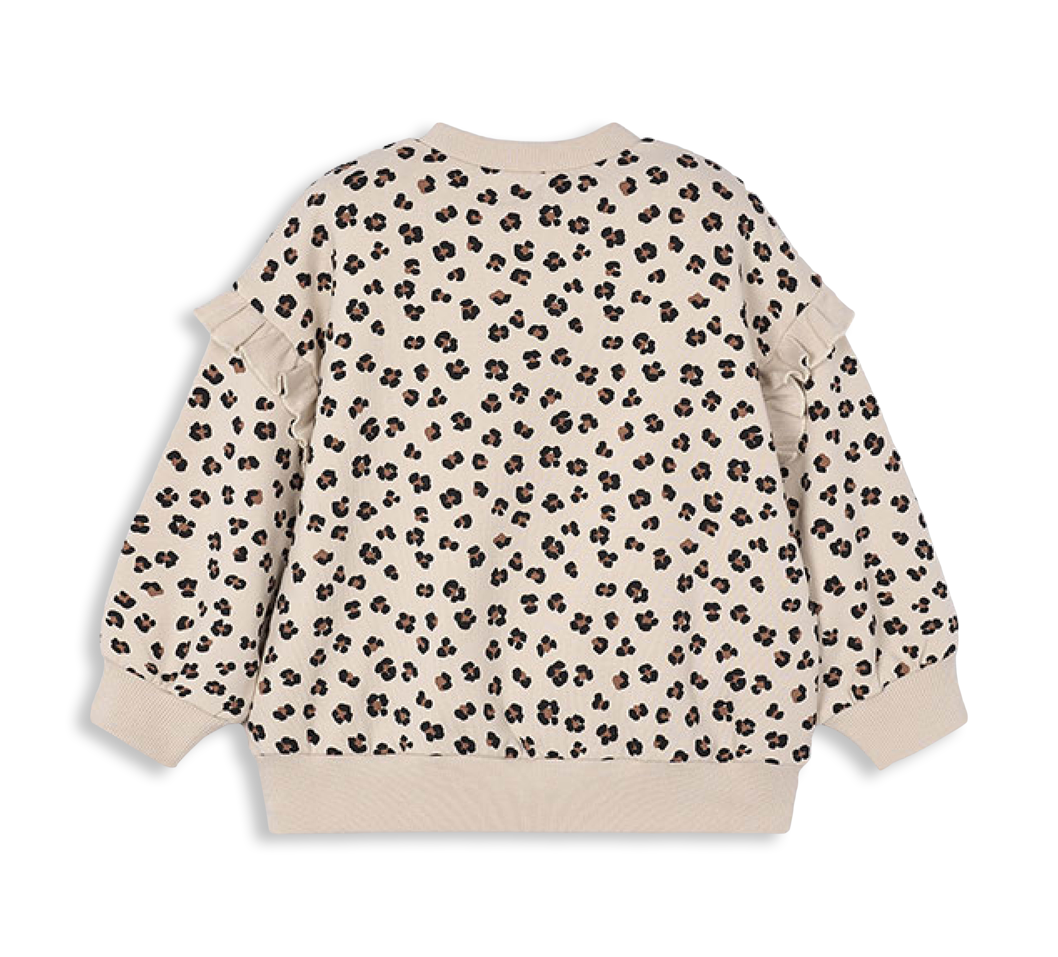 Pullover Volants Am Ärmeln