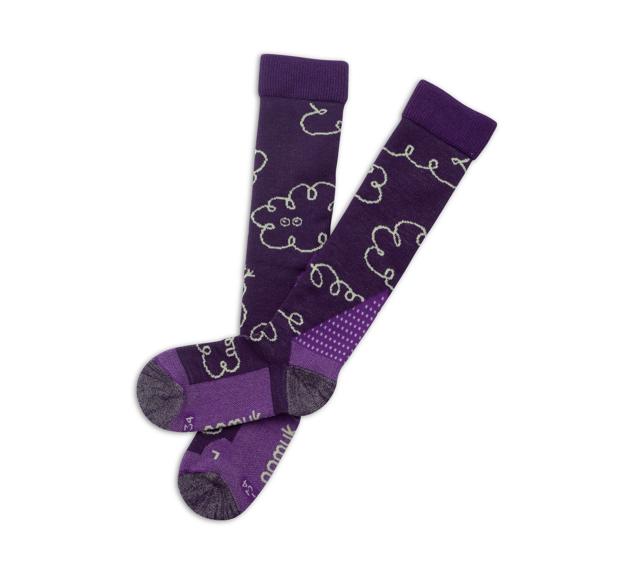 aussen Clouds Merino Ski Socks