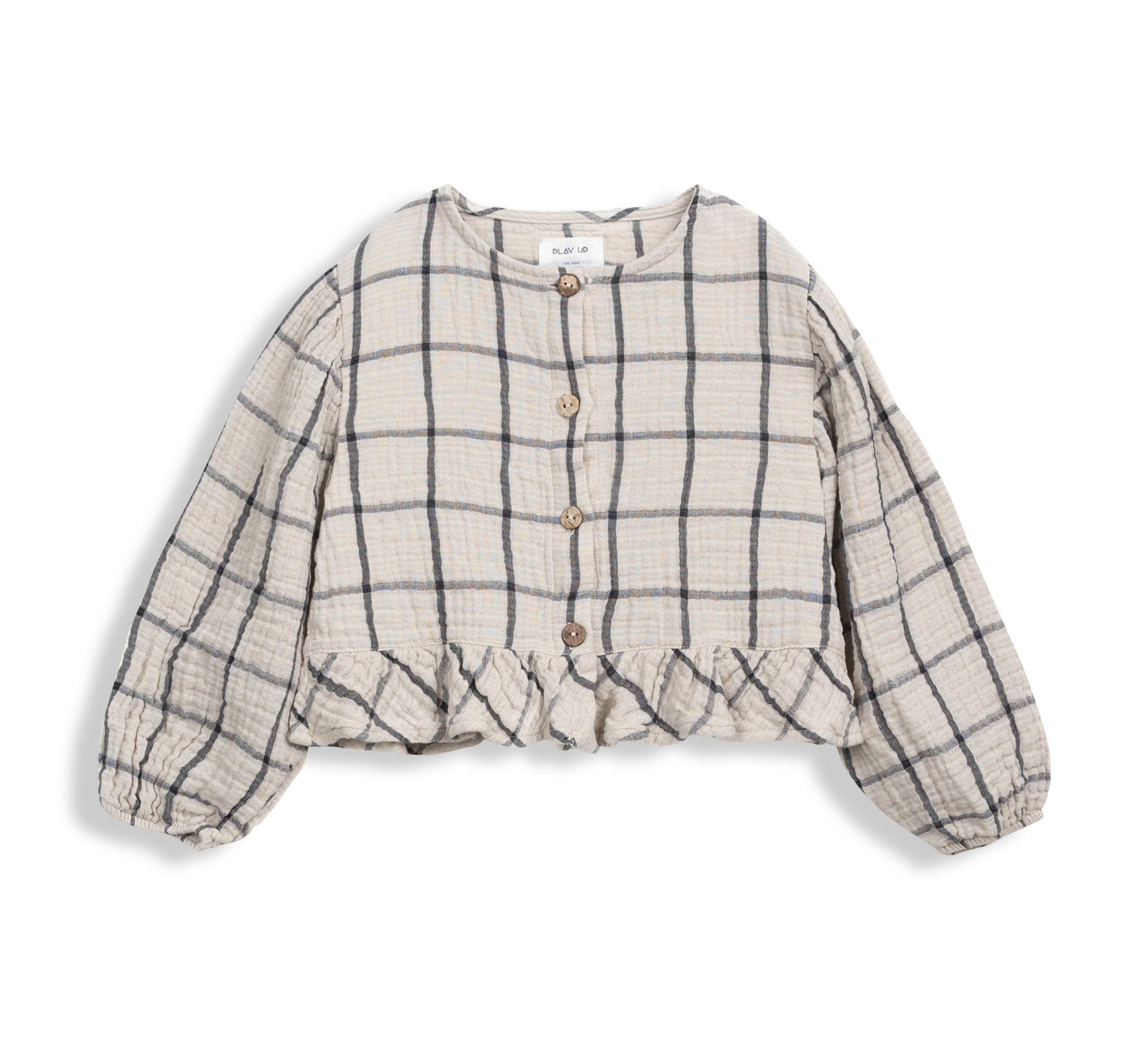 aussen Checked Woven Tunic
