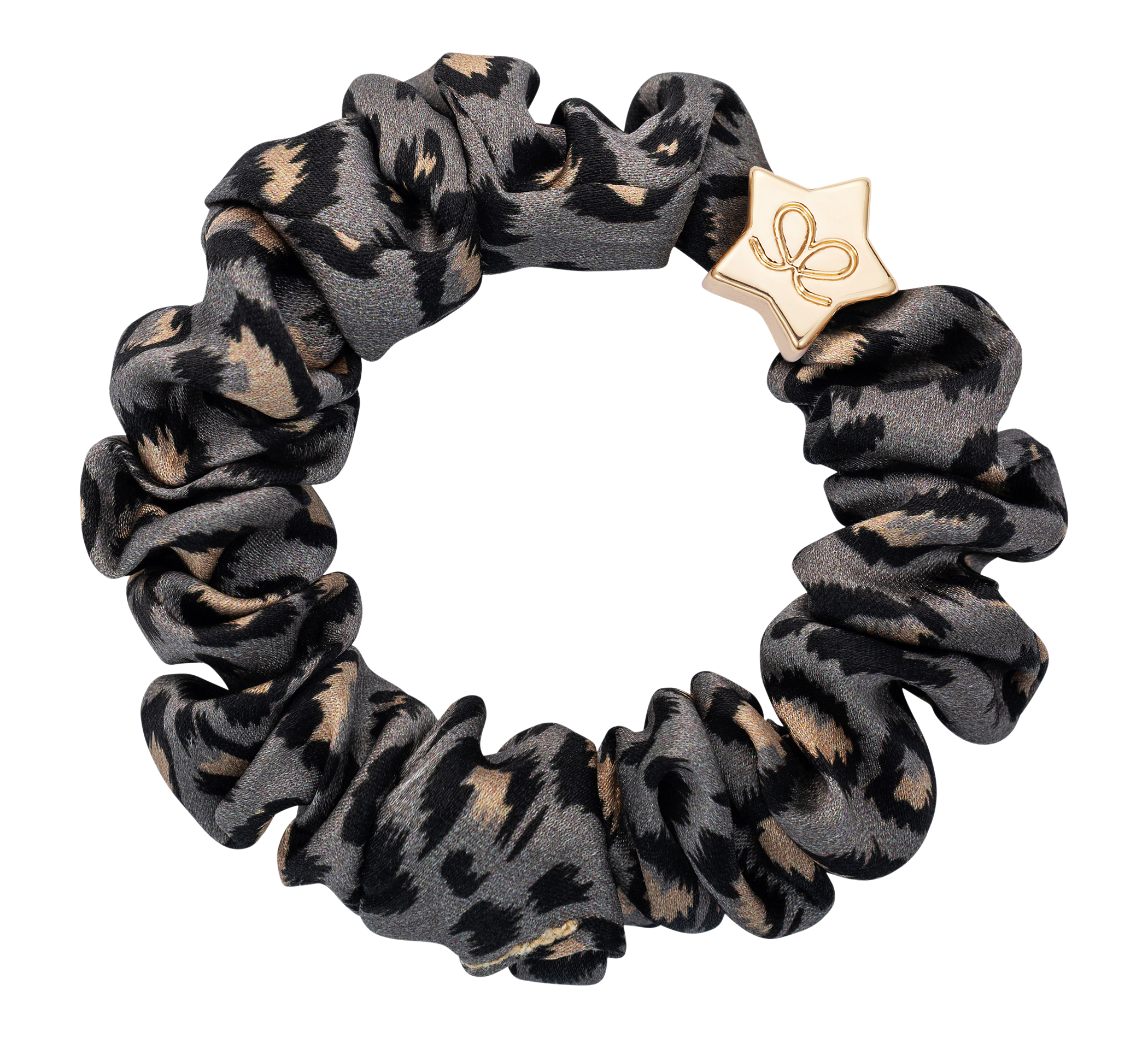 aussen Gold Star Silk Scrunchie