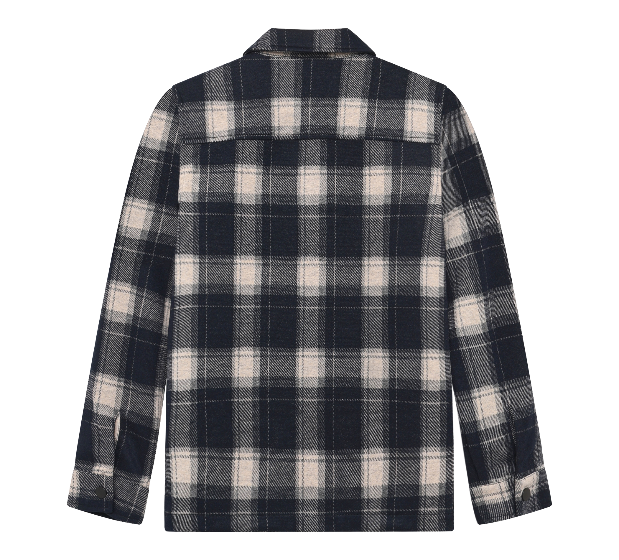 Shirt Jacket Zip Check