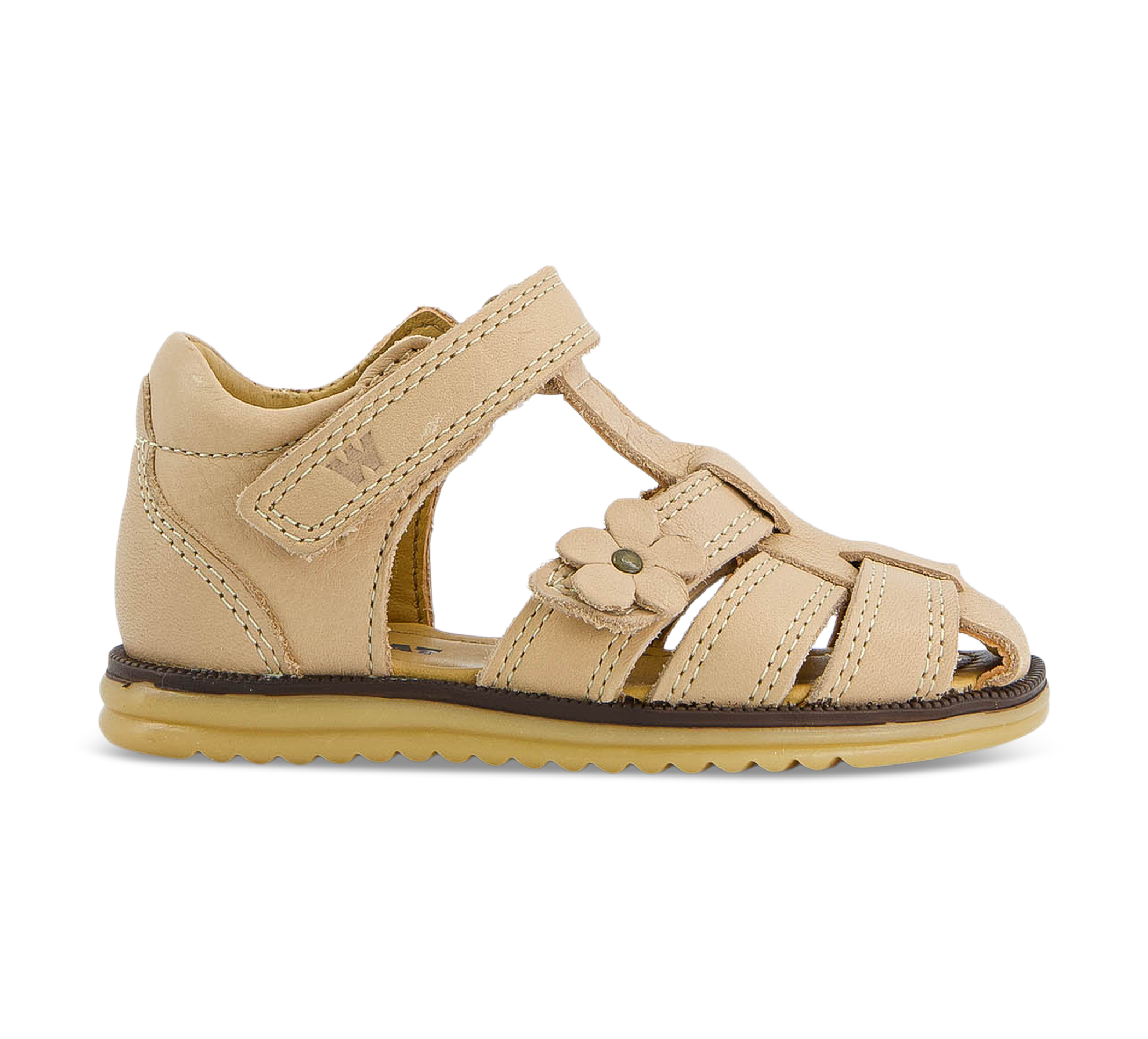 aussen Sandal Closed Toe Sky Flower