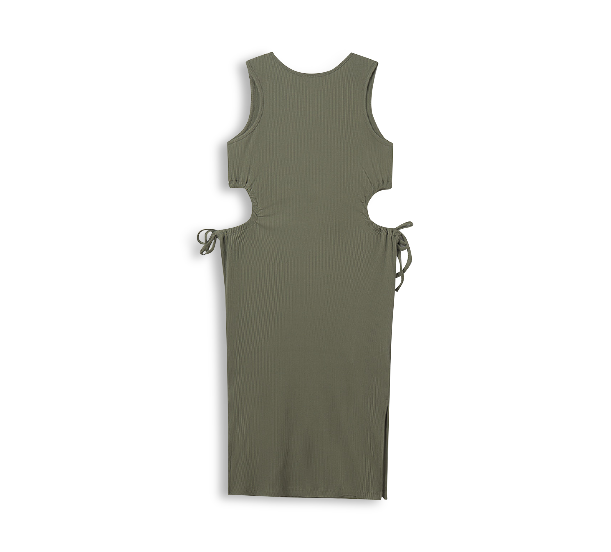 paar Midi Kleid Grün