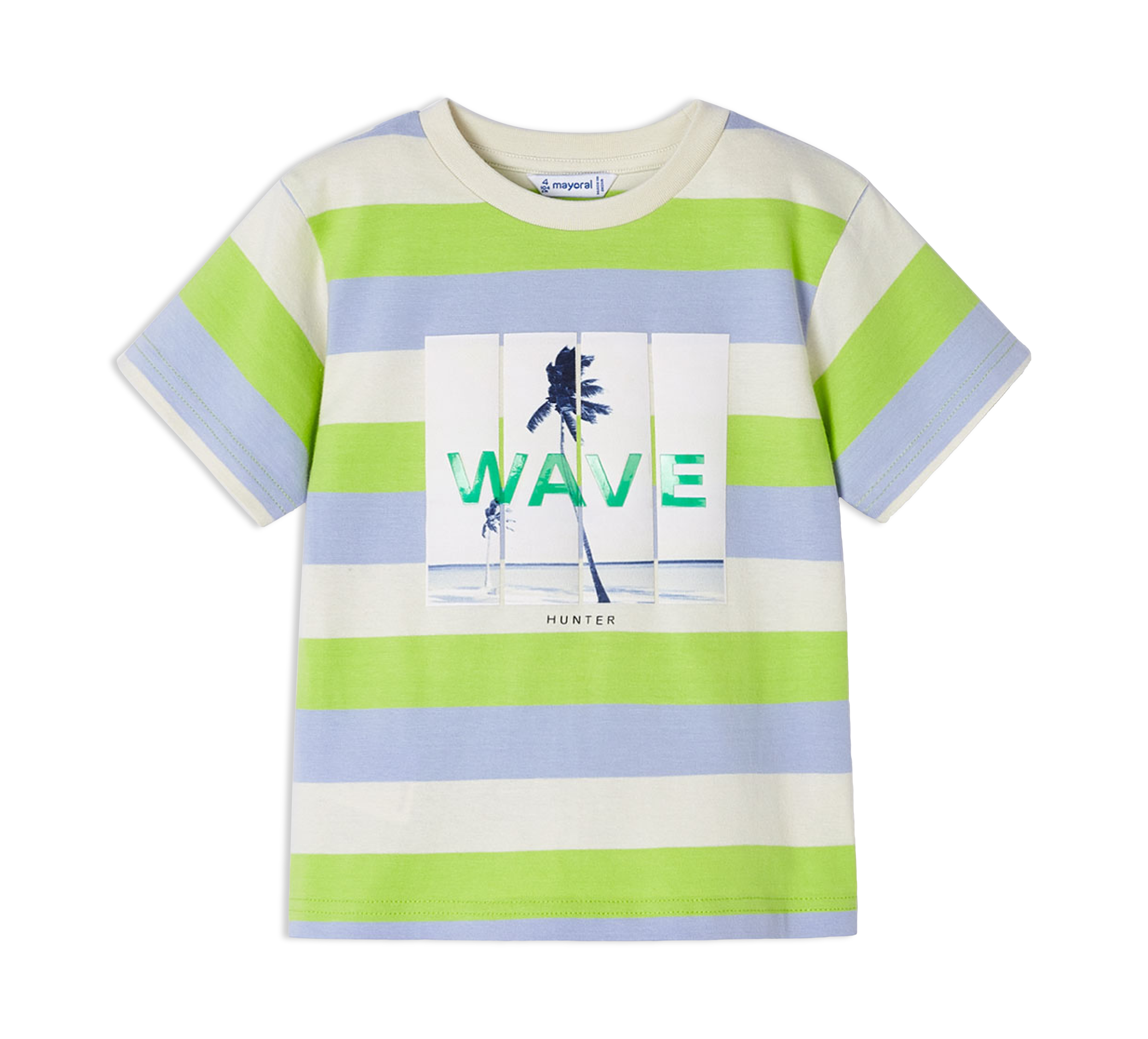 aussen T-shirt Kurzarm Streifen