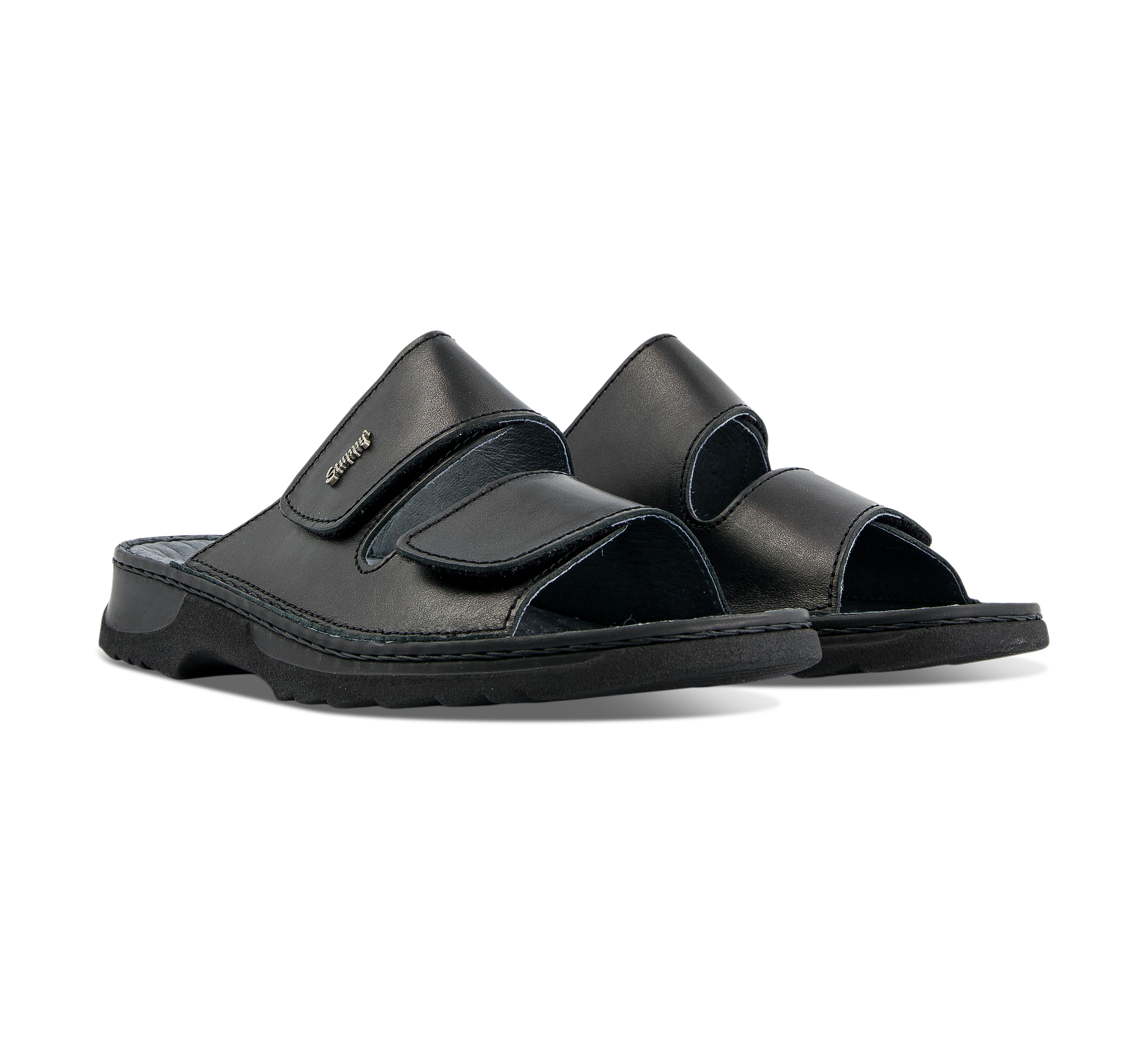 paar Offene Hausschuhe