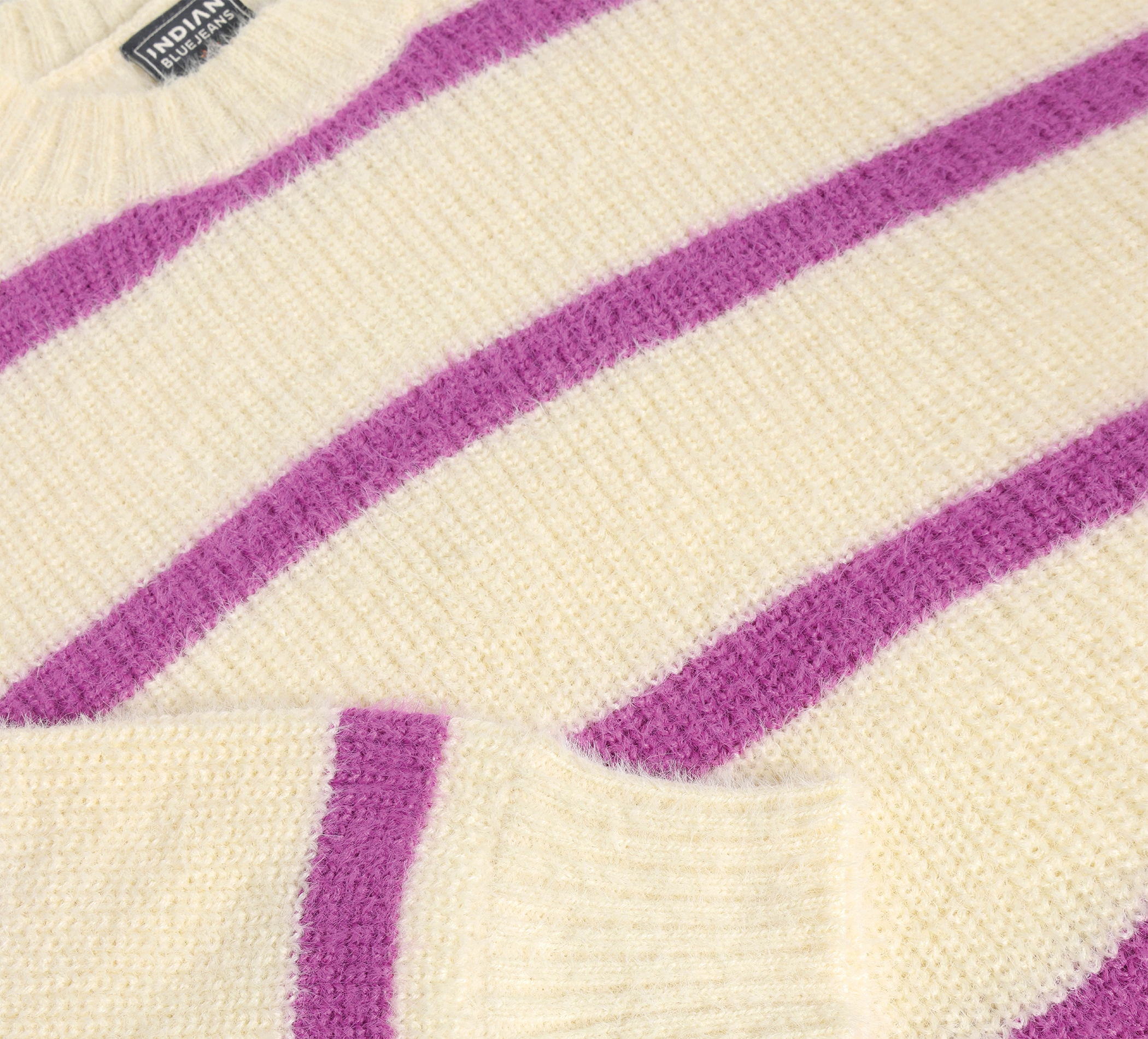 Knitwear Fuzzy Stripe