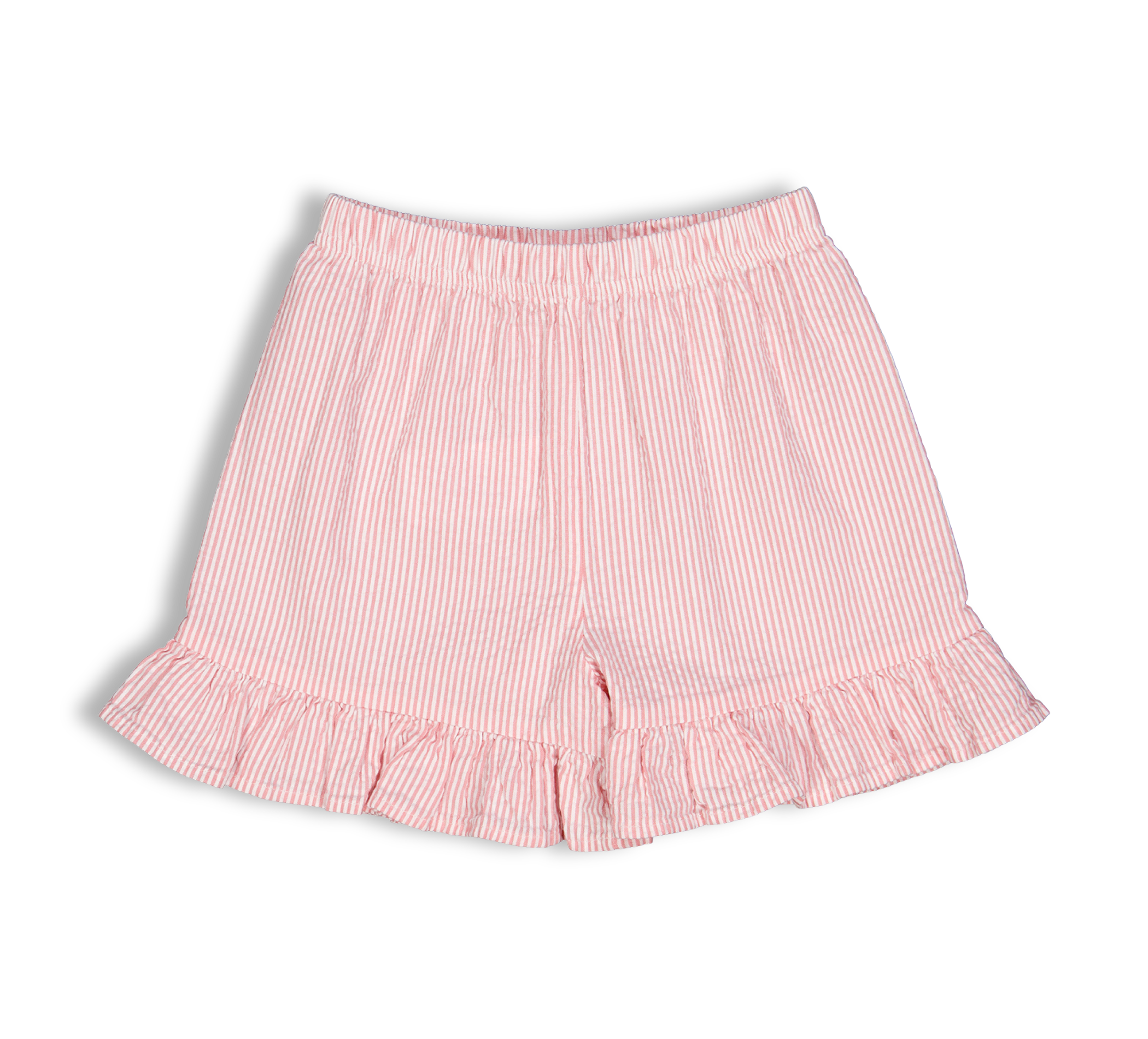 aussen Seersucker Stripe Frill Shorts