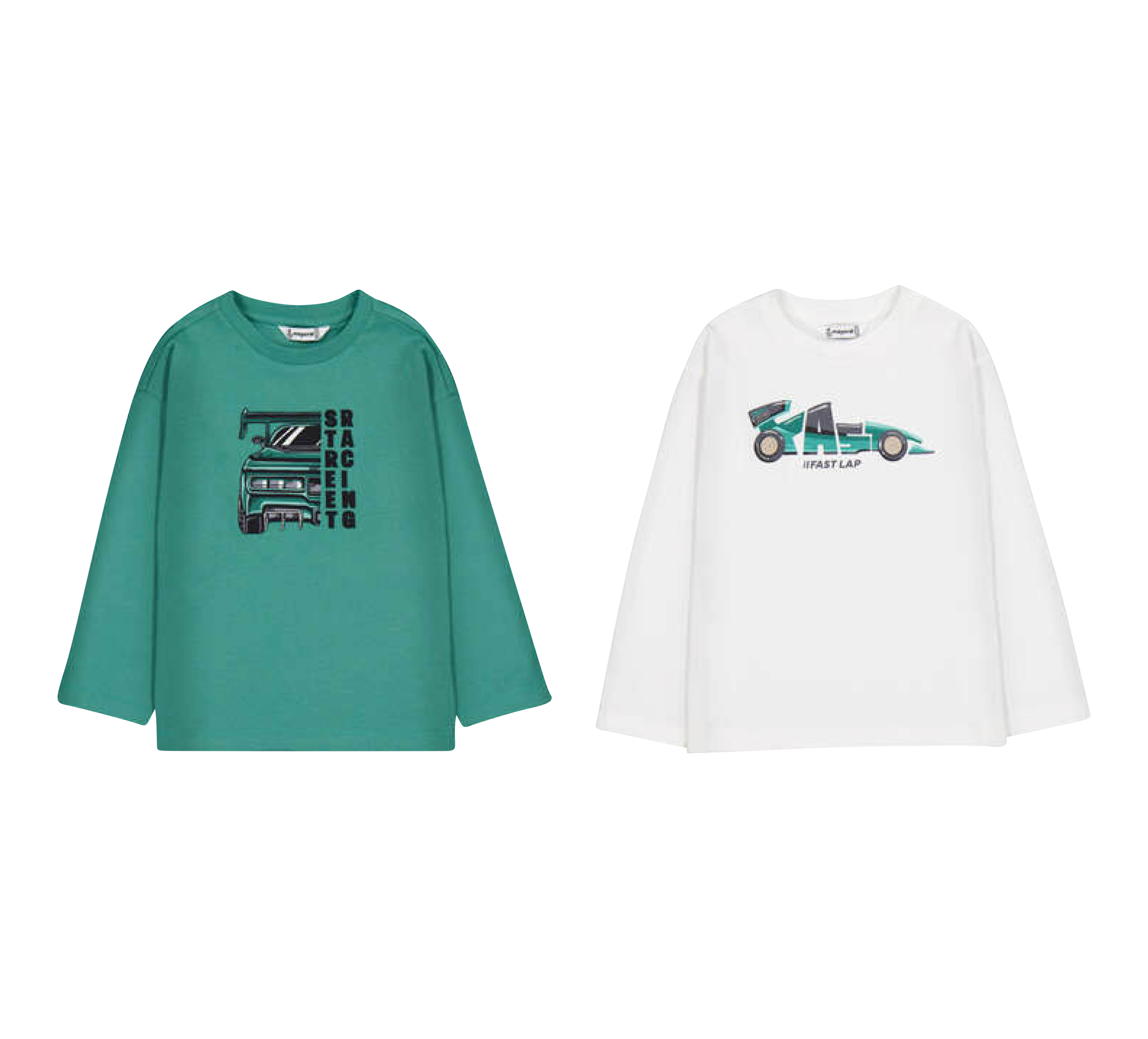 aussen Set 2 Langarmshirts Streifen