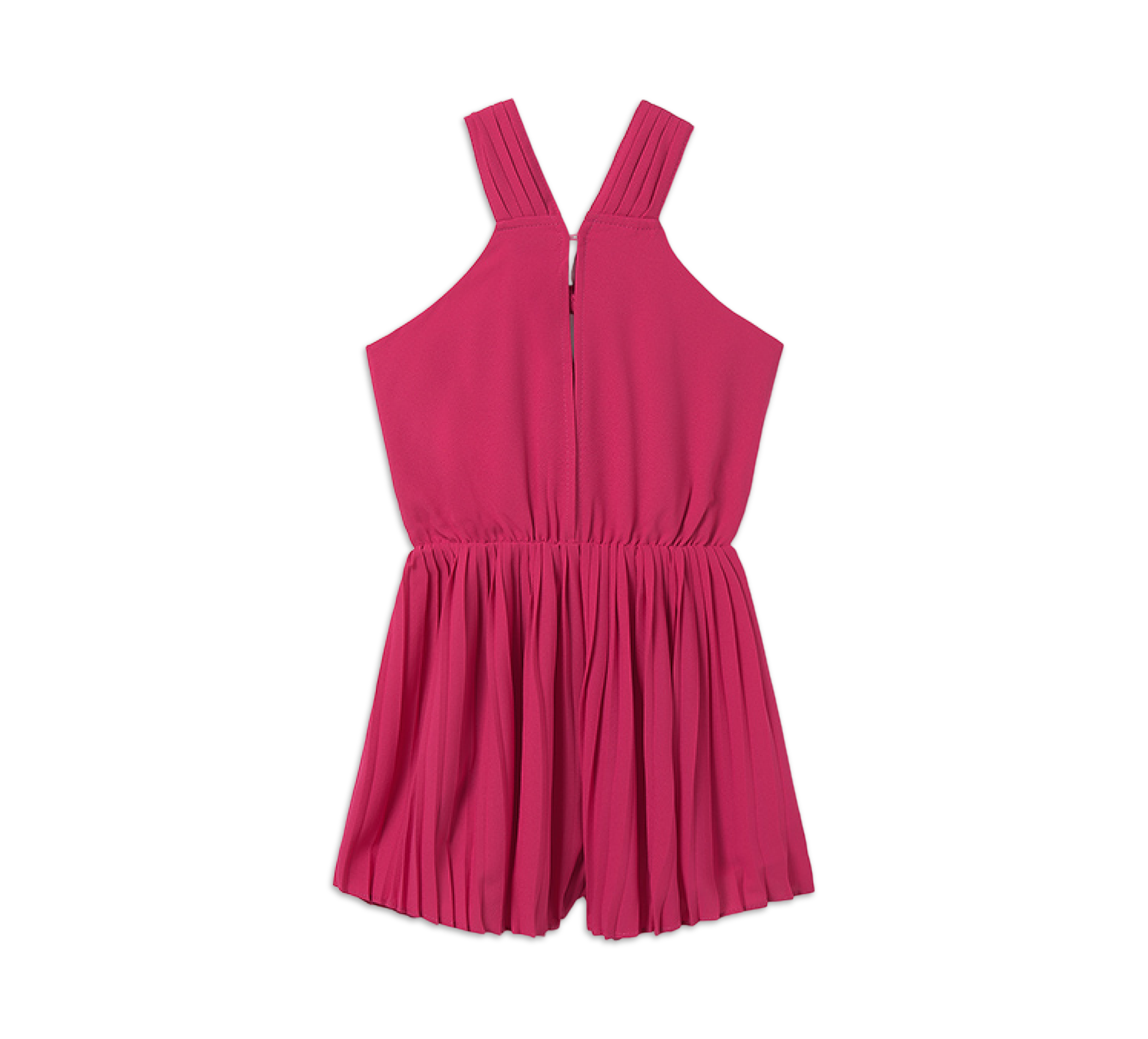 paar Kurzer Jumpsuit Crepé Hibiscus