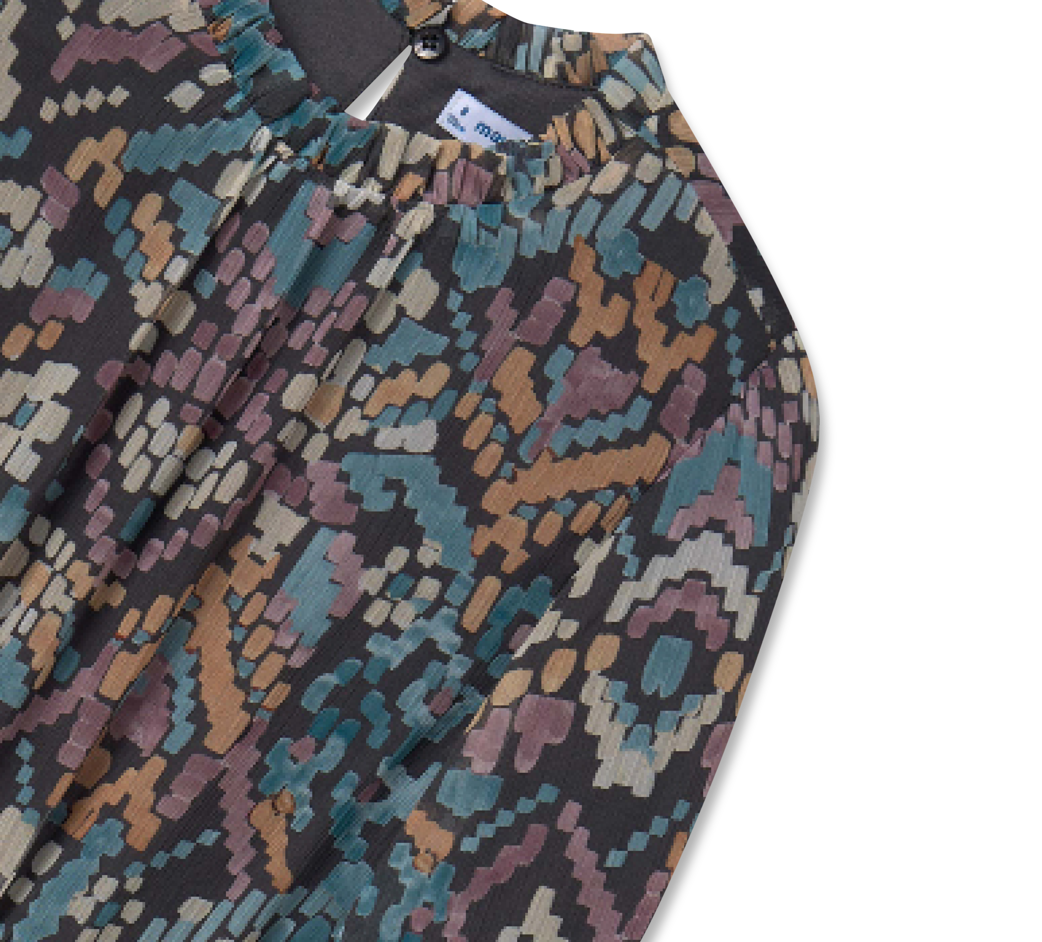 hinten Kleid Bedruckt