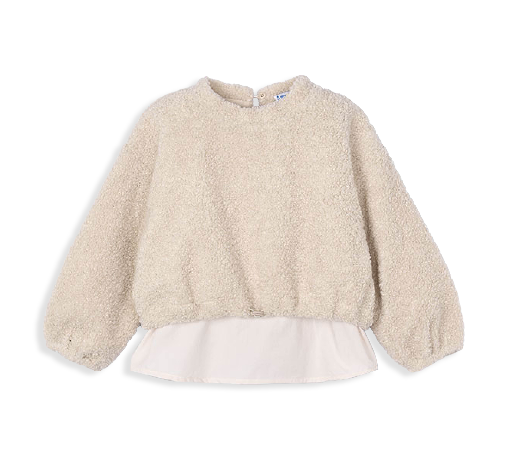 aussen Pullover Lammfellimitat