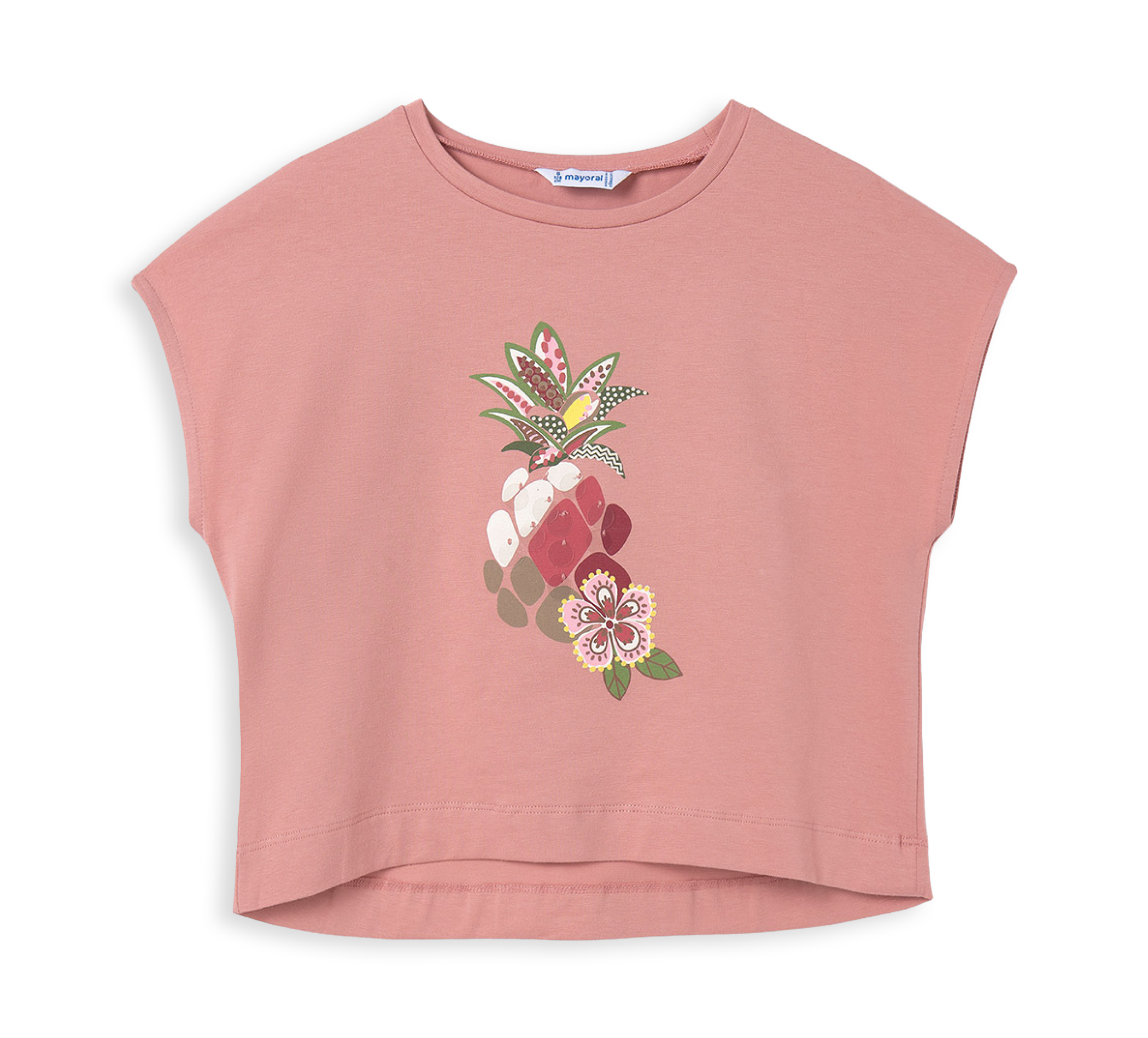 aussen Kurzarm T-shirt Ananas