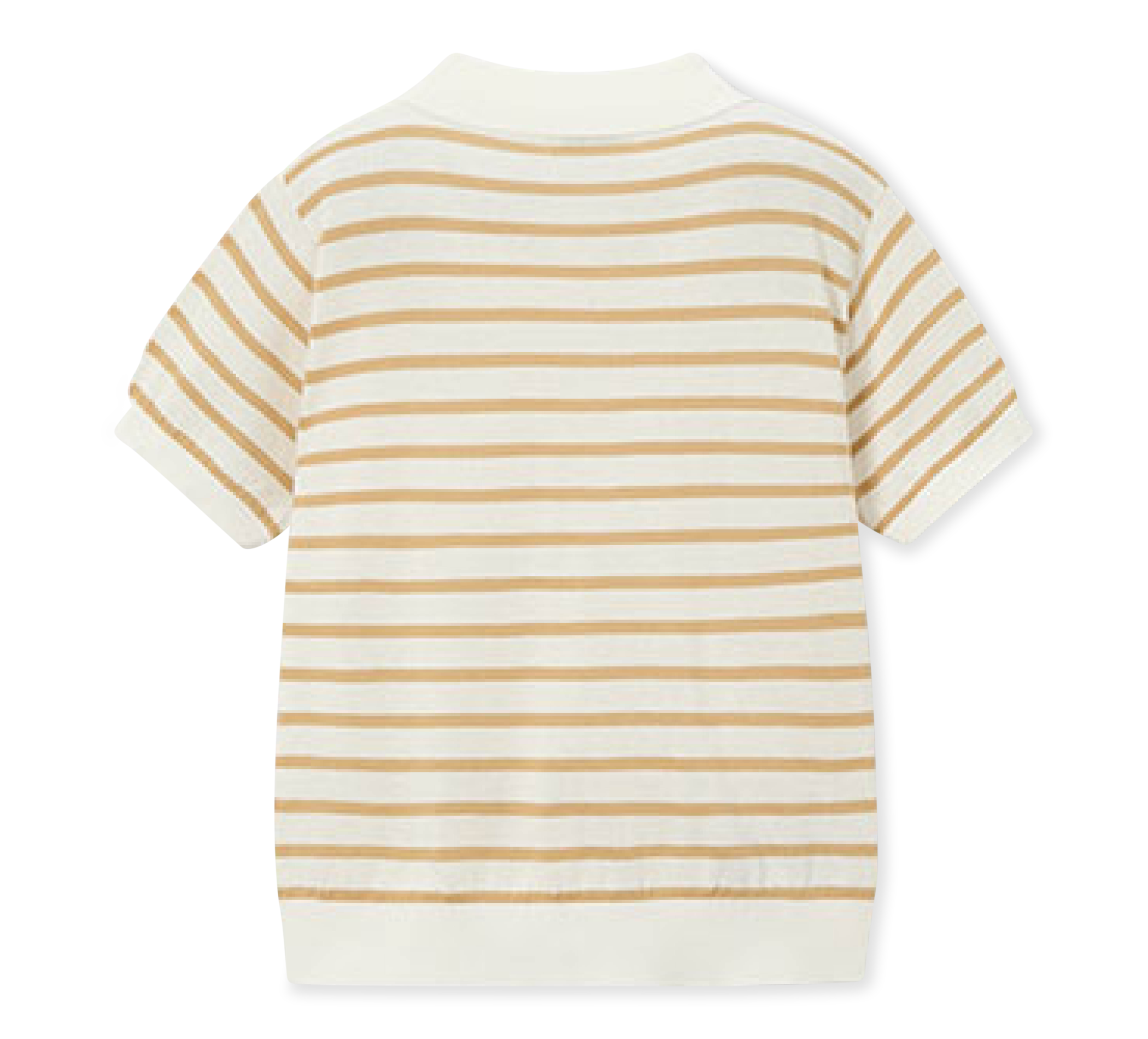 paar Polo Gestreift Nude/camel