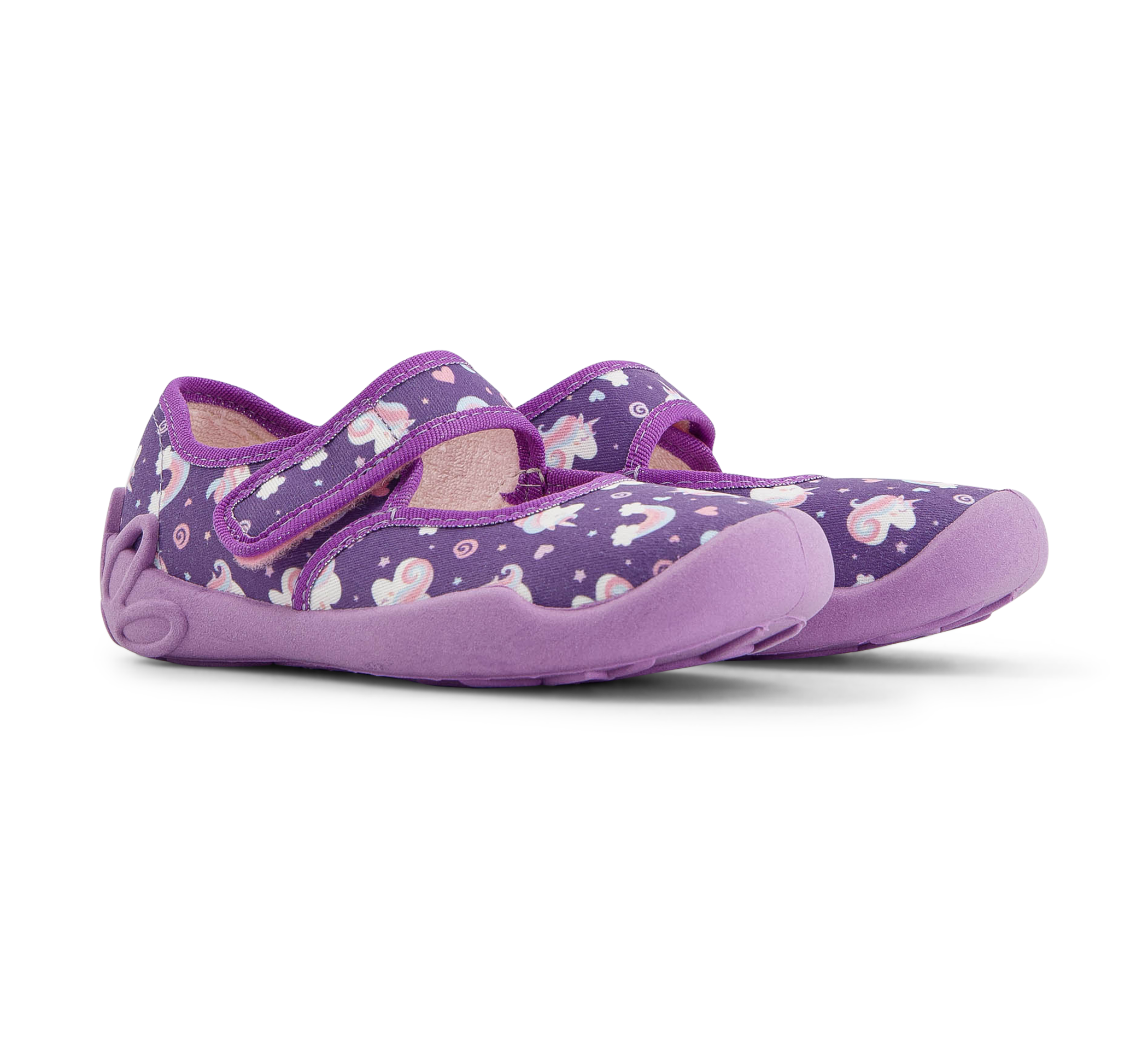 paar Kinder-klett-hausschuh