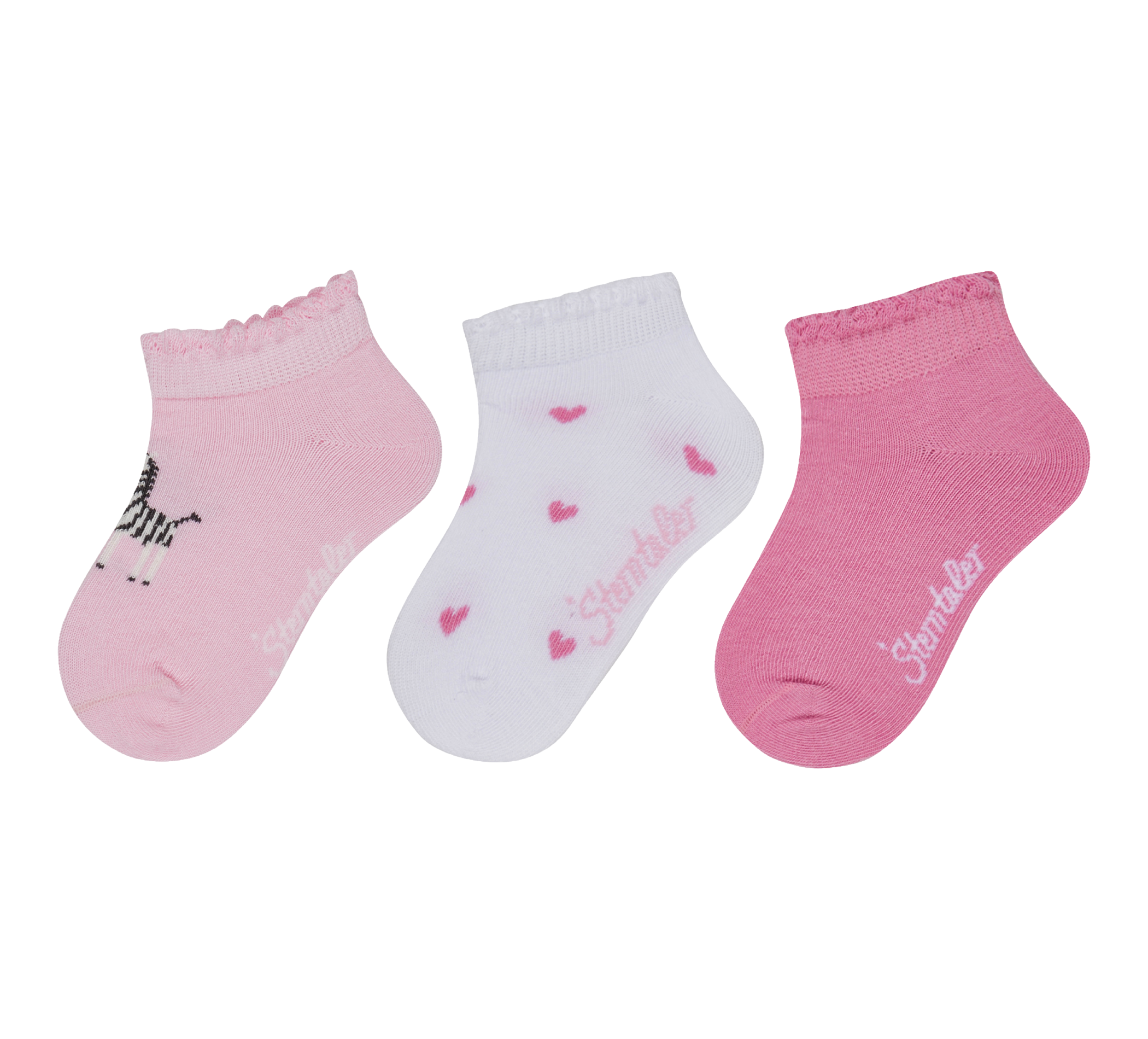 Sneaker Socken 3er Zebra