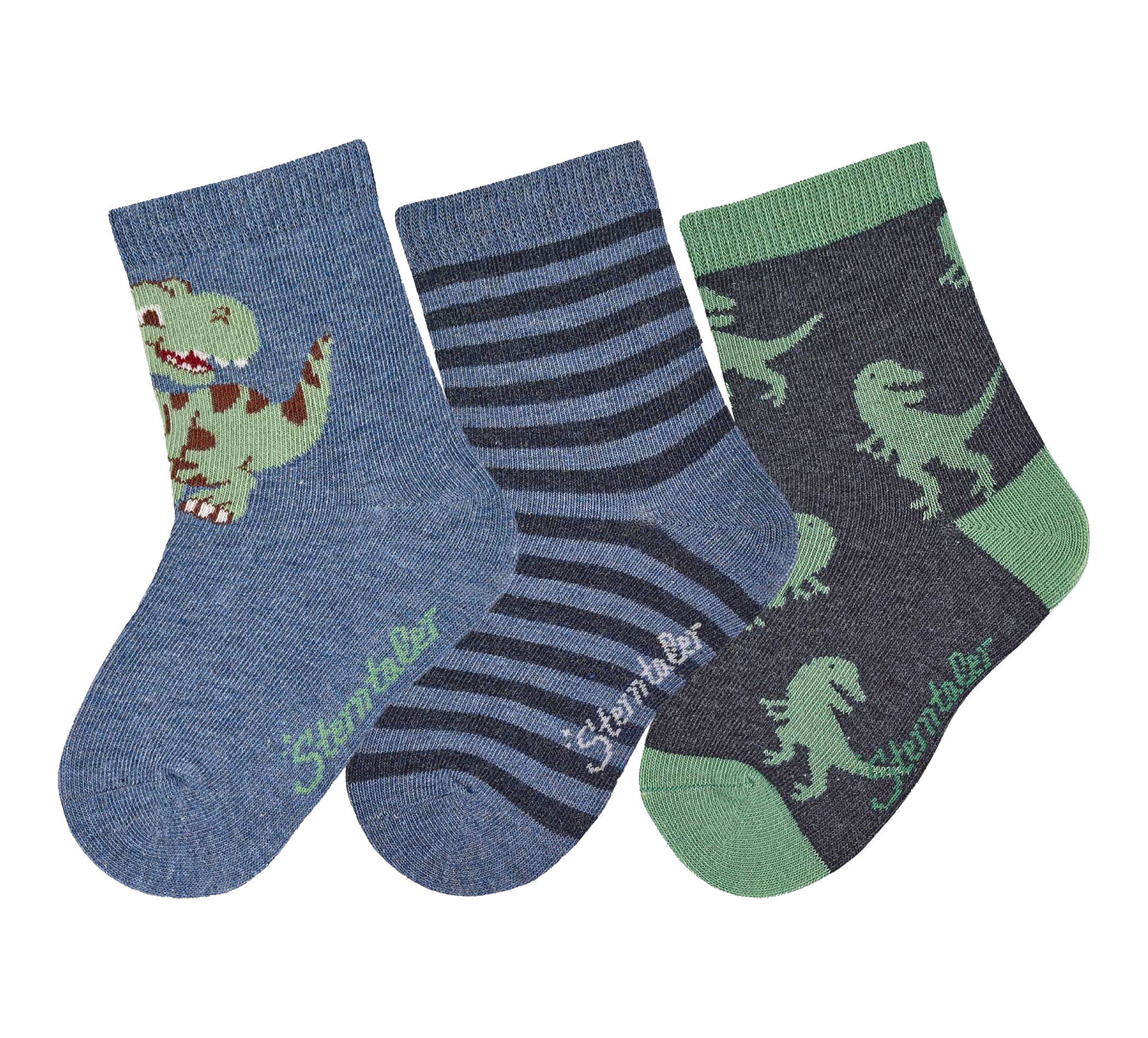aussen Socken 3er Dino