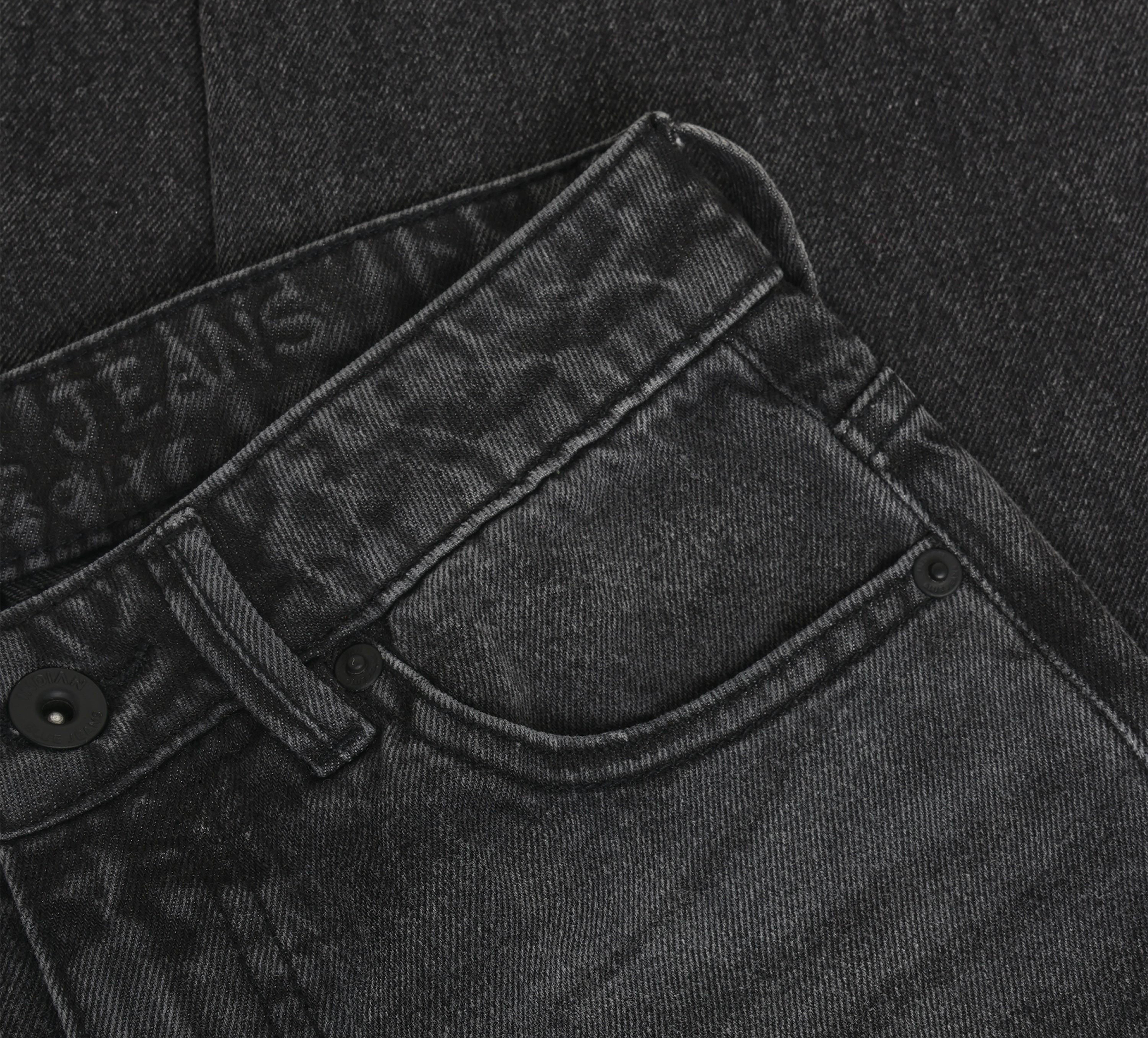 Wide Loose Fit Black Jeans