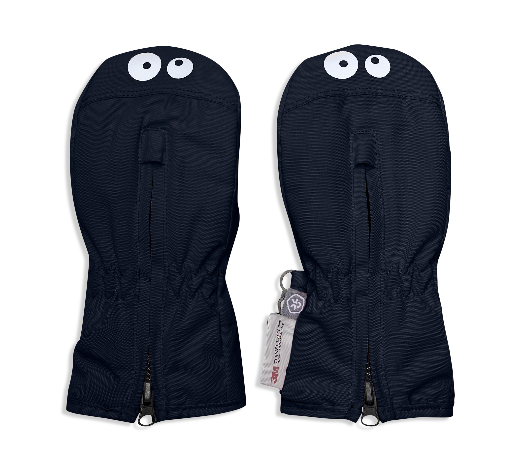 aussen Mittens W. Zipper