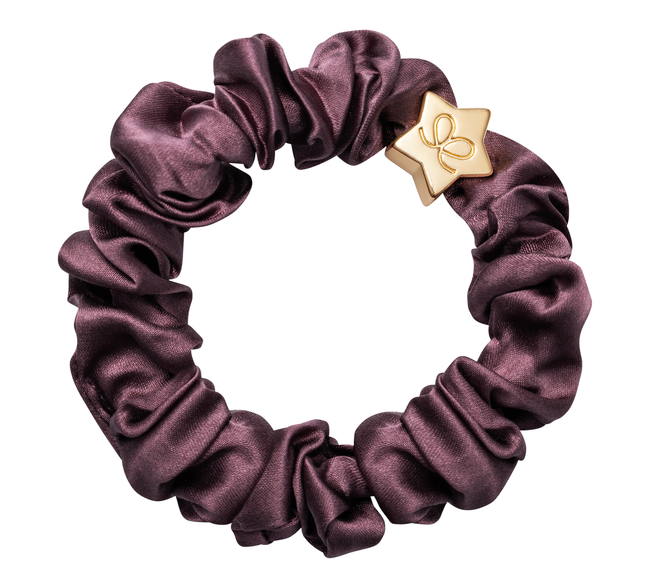 Gold Star Silk Scrunchie