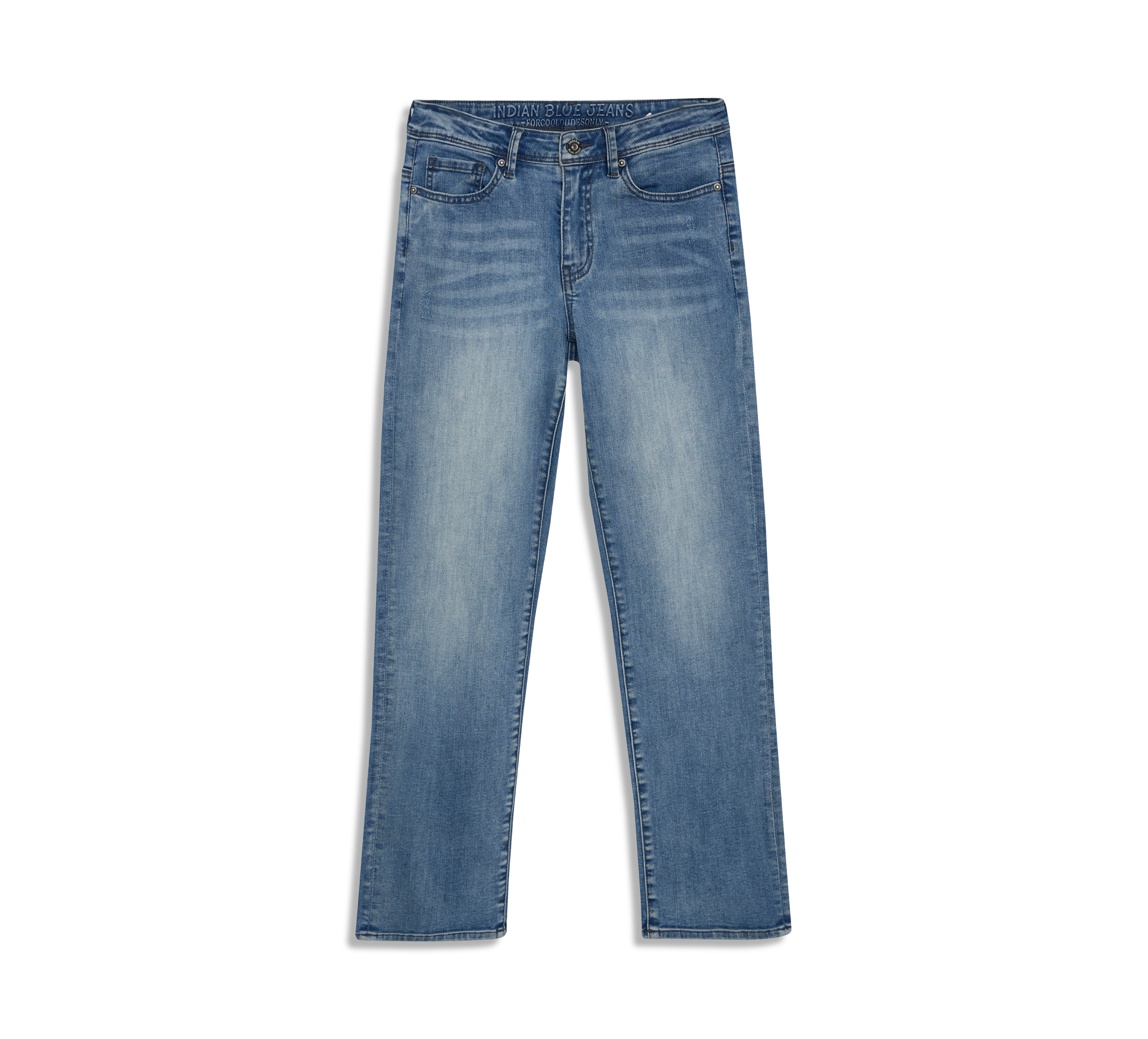 aussen Wide Straight Blue Jeans