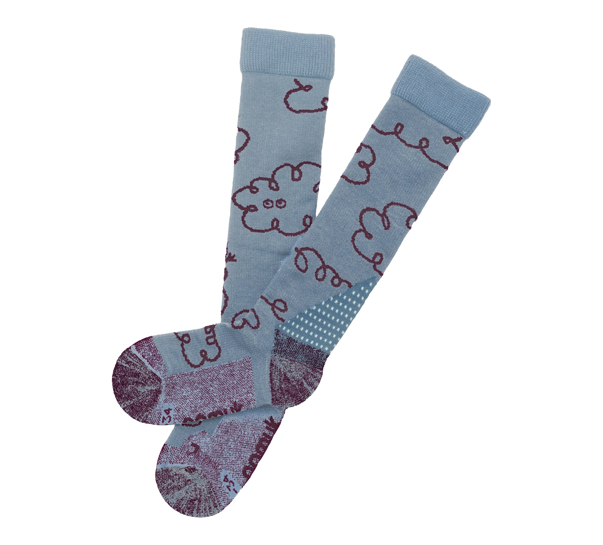 aussen Clouds Merino Ski Socks
