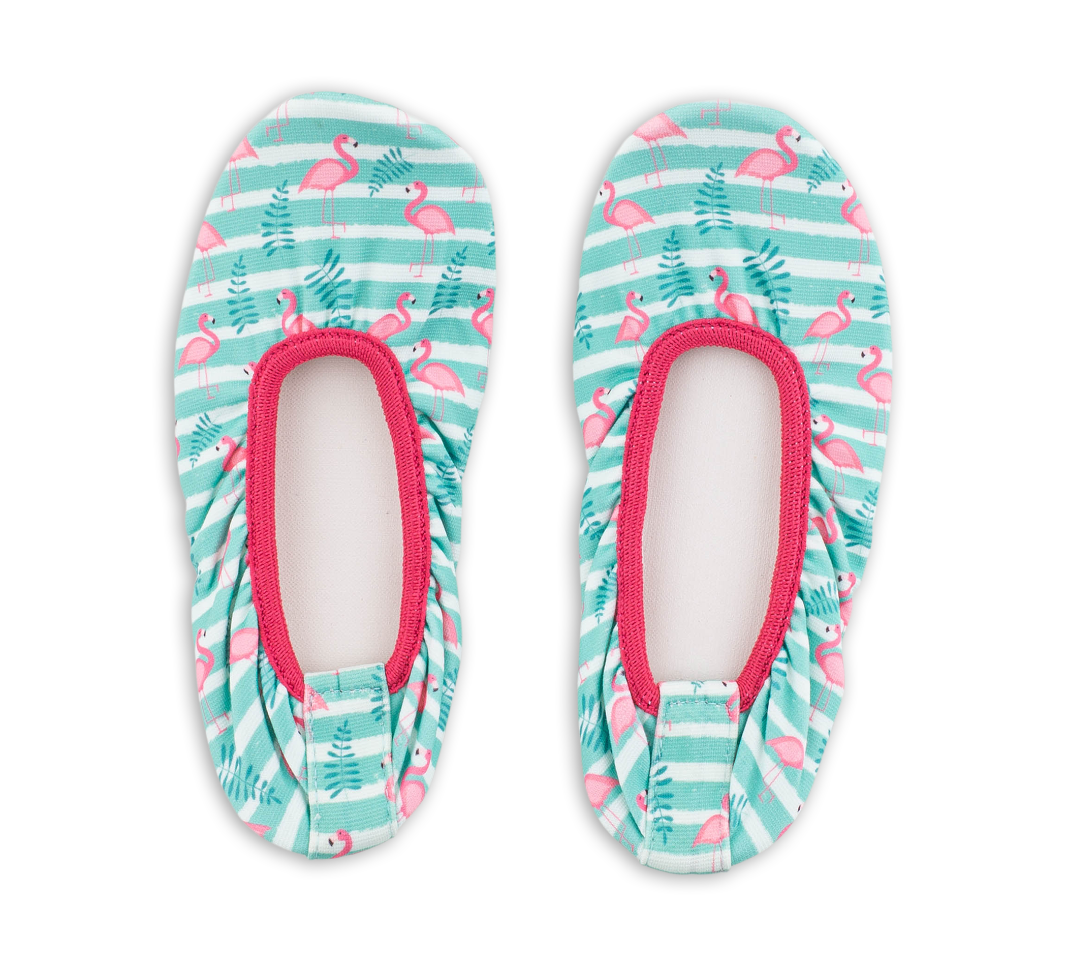 paar Flamingo Streifen - Gymnastikschuhe