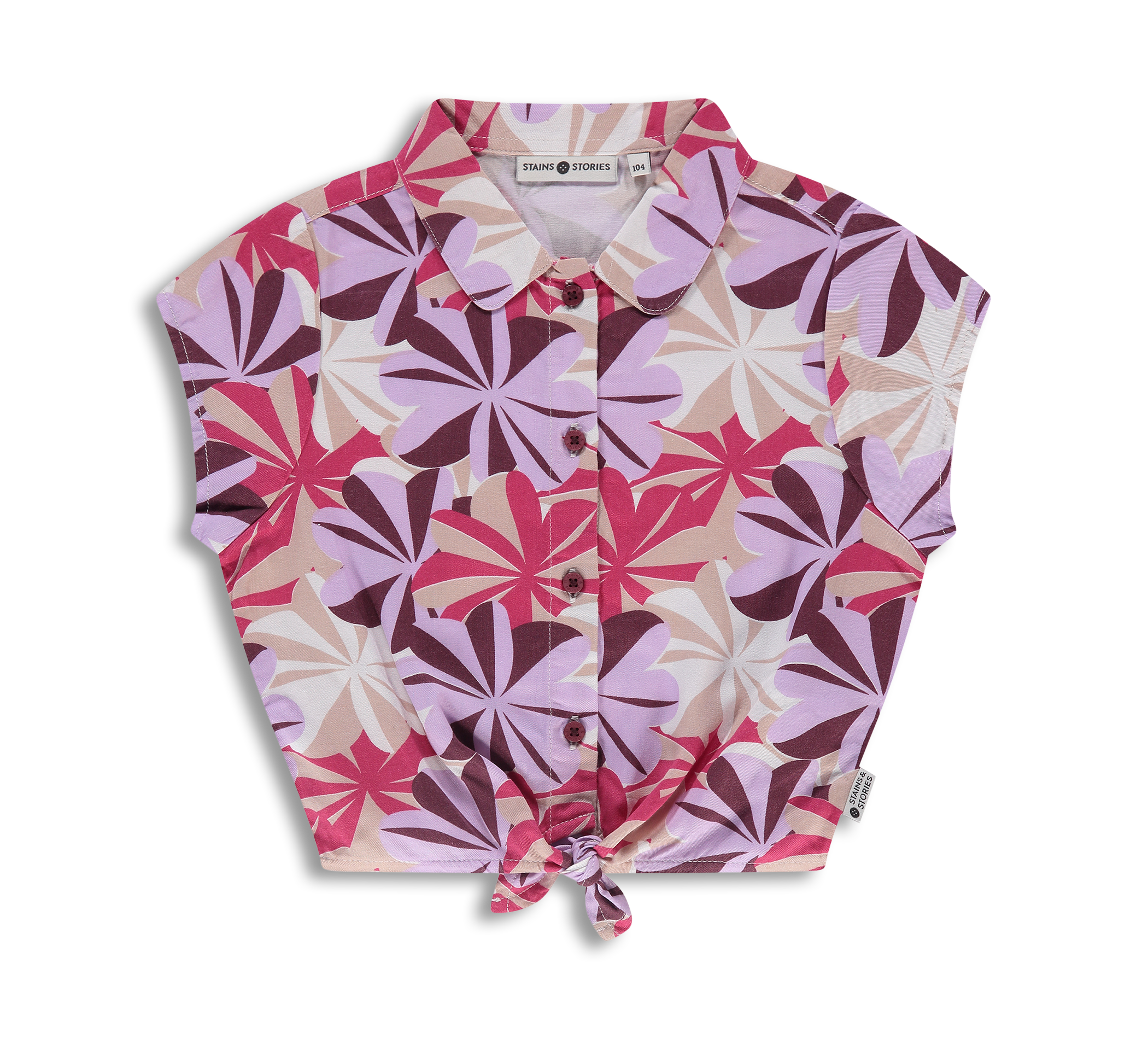 aussen Girls Blouse Short Sleeve