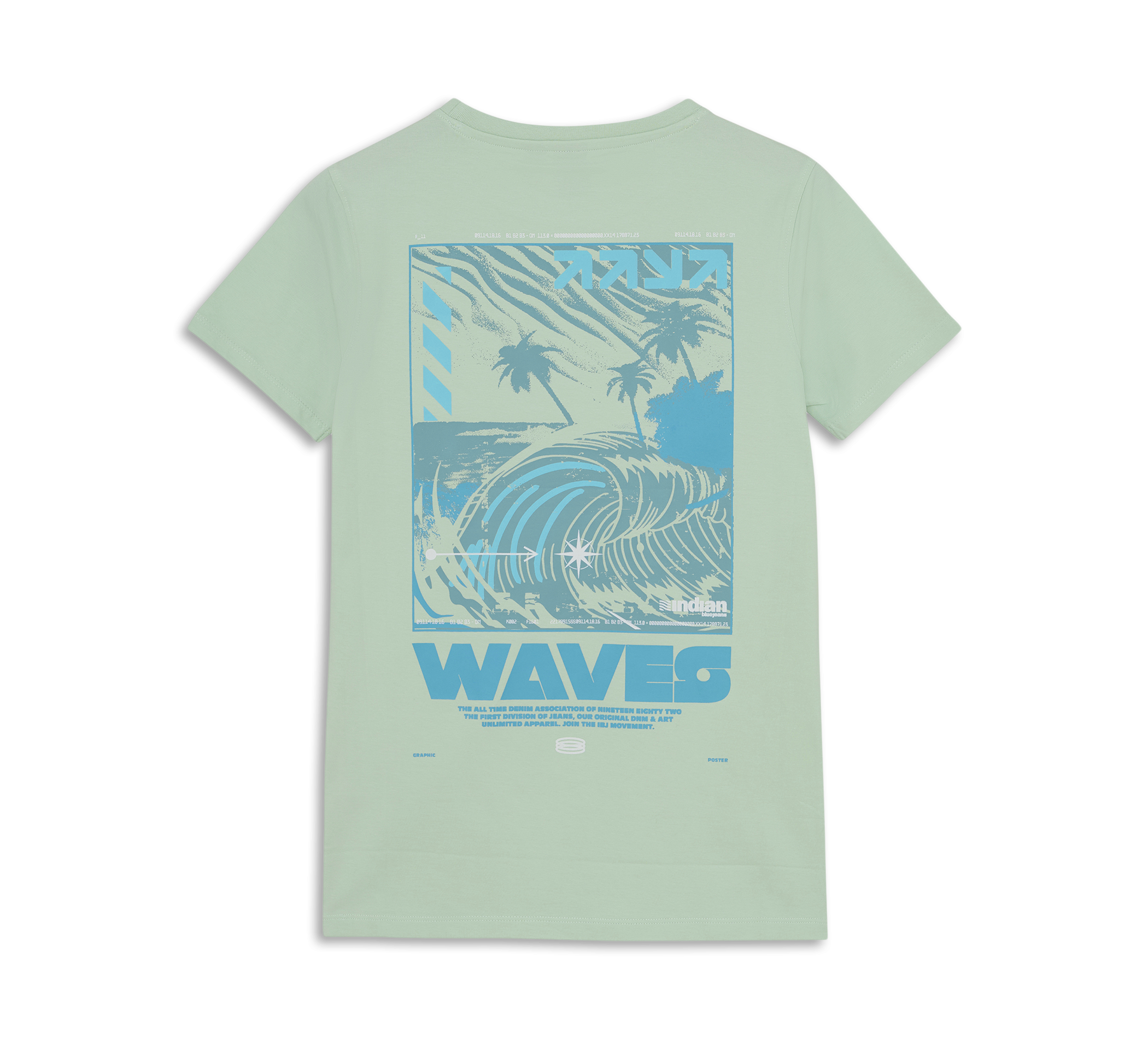T-shirt Backprint Wave