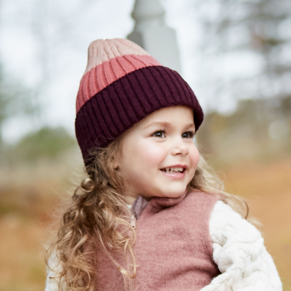 paar Kids-beanie Streifen