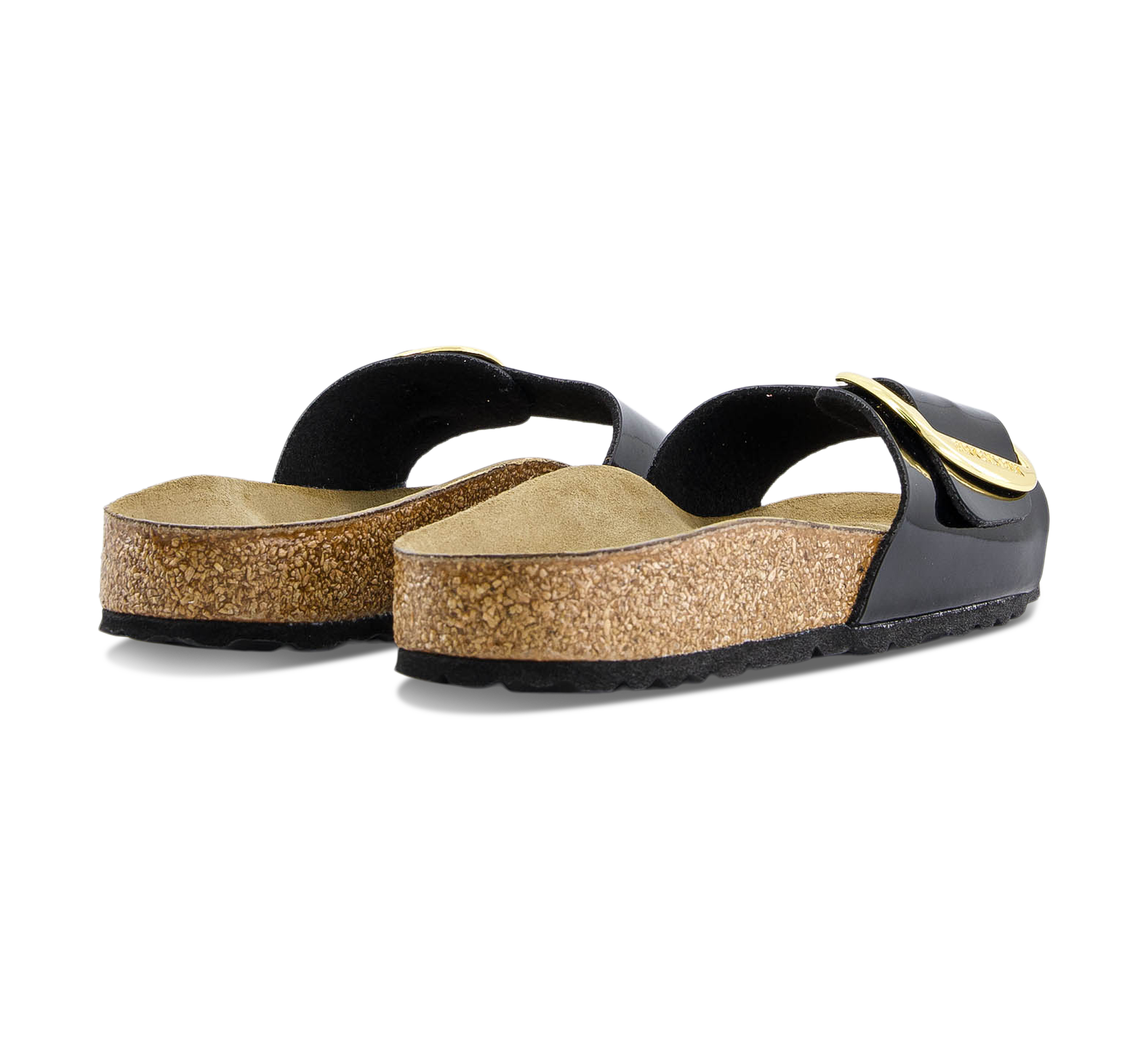 Madrid Big Buckle BF Patent Black Gold