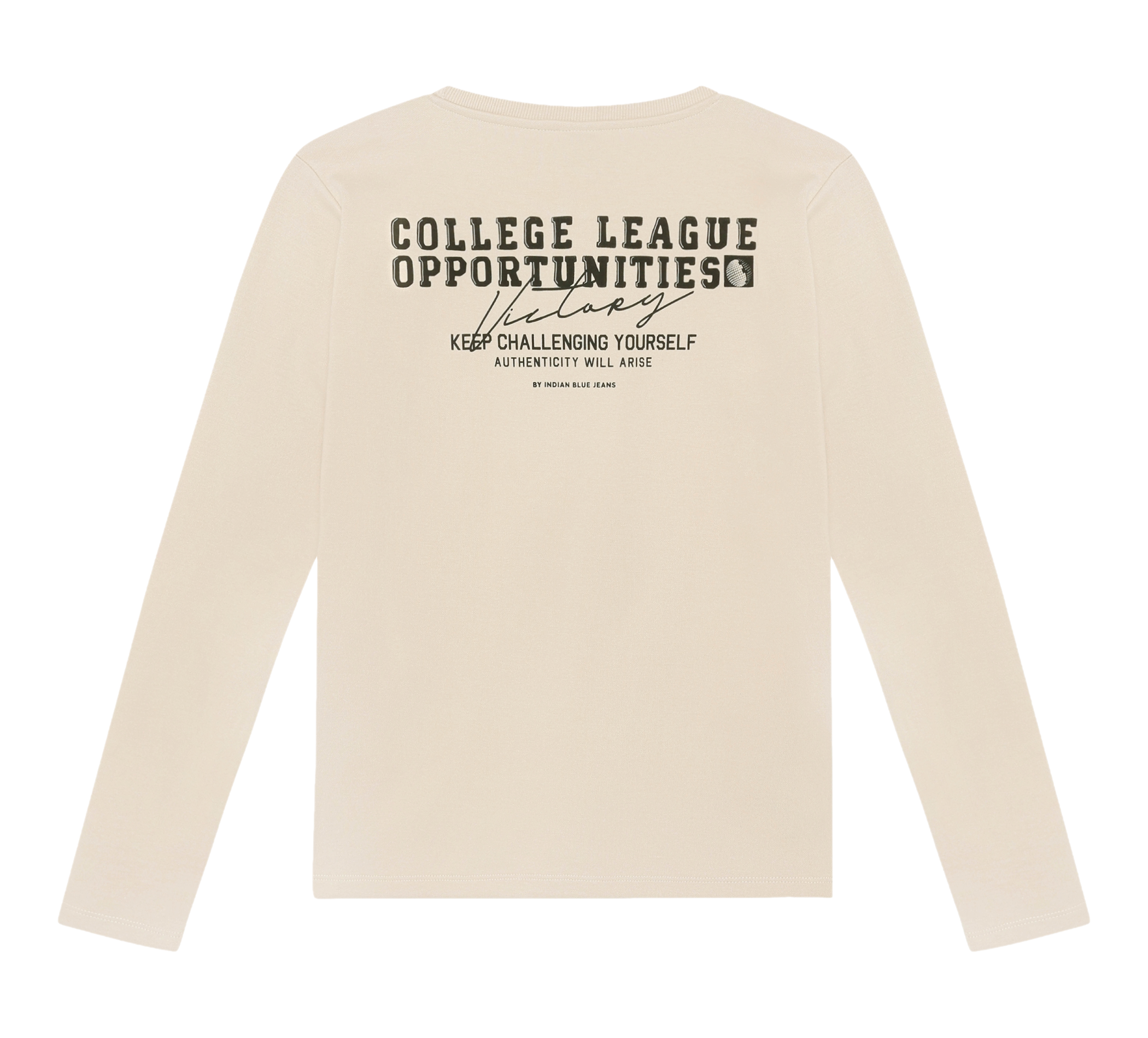 T-shirt Ls Chest And Backprint