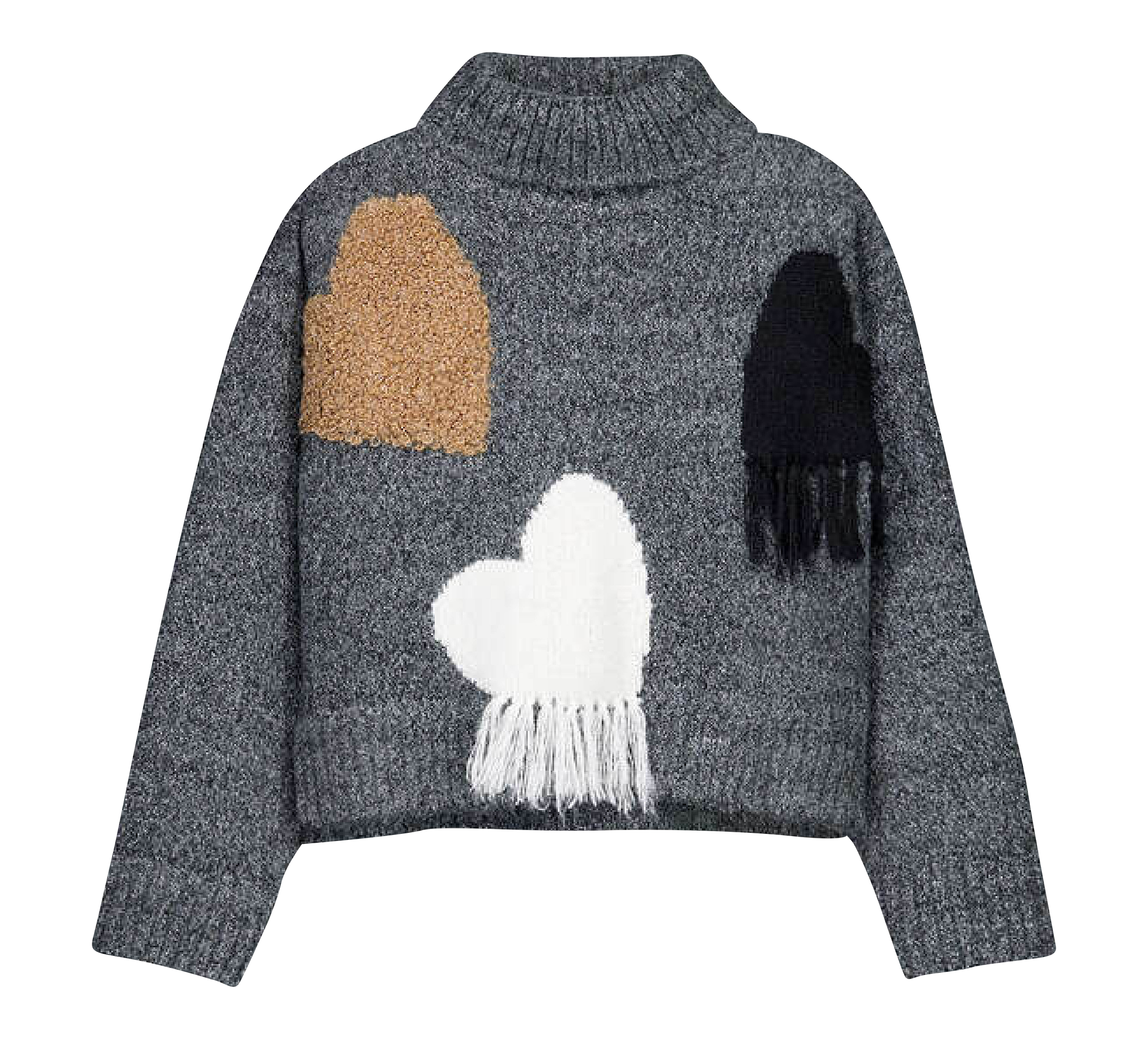 aussen Pullover Herzen