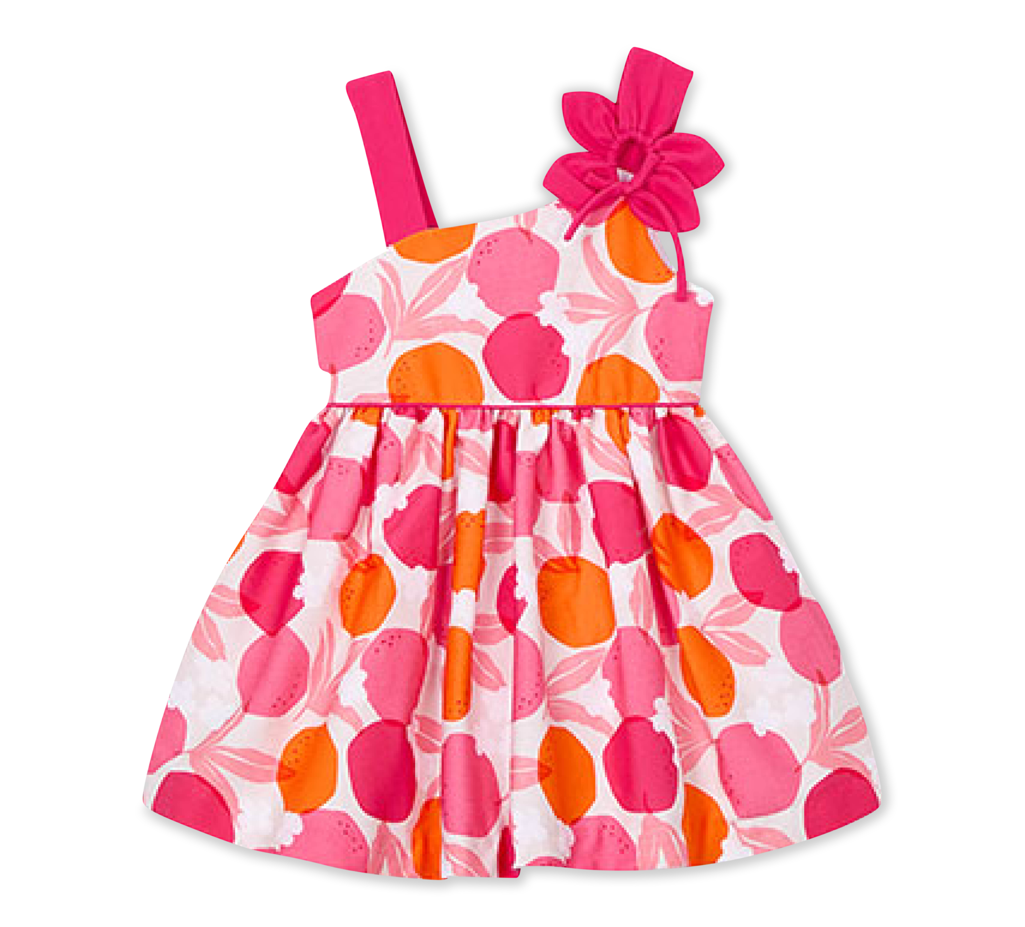 Kleid Asimetrico Blumen