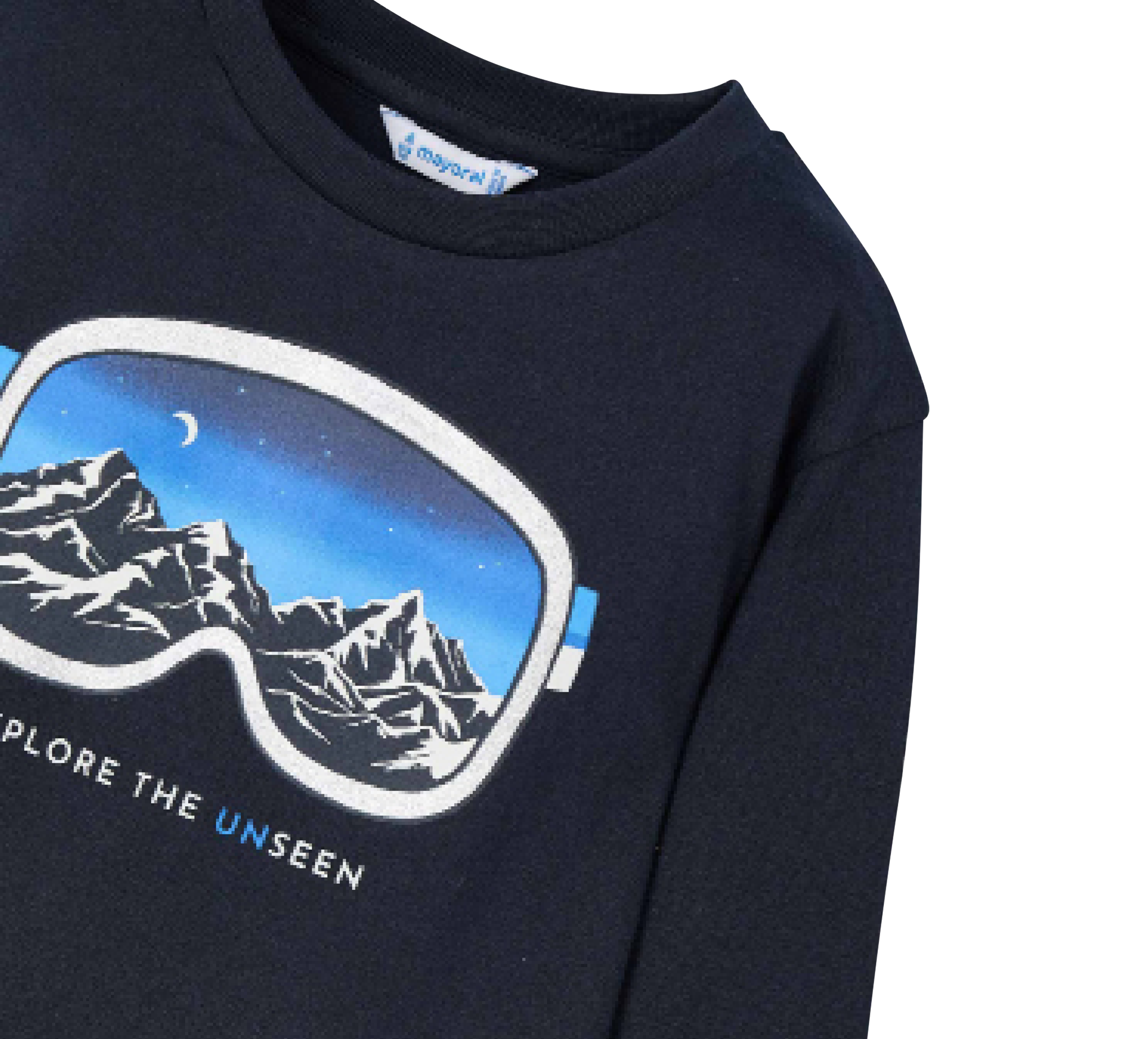 hinten Langarmshirt Silver Print