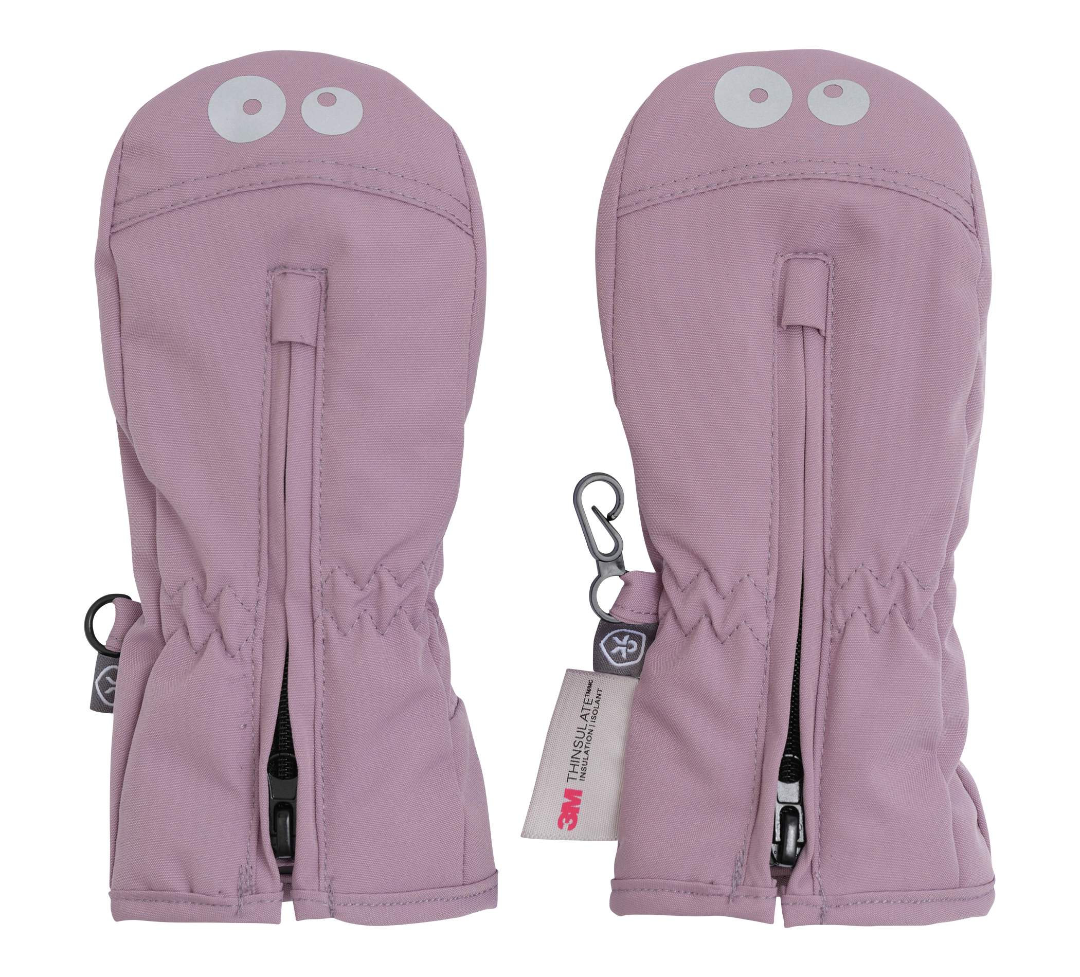 aussen Mittens W. Zipper