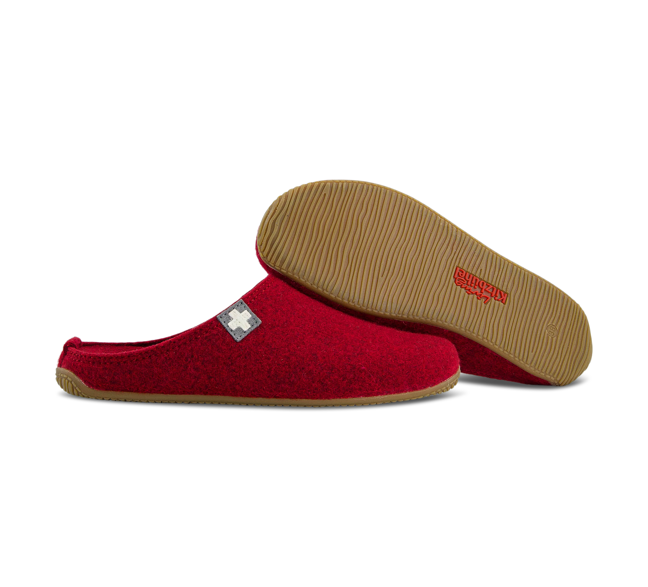 Filzpantoffel Schweizer Kreuz